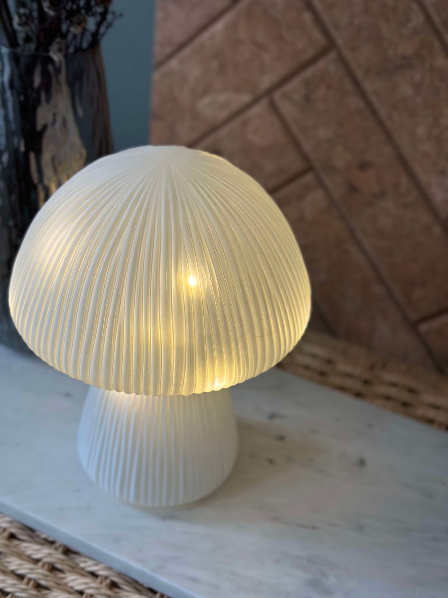 Mushroom Astrid - Weiß 20 cm
