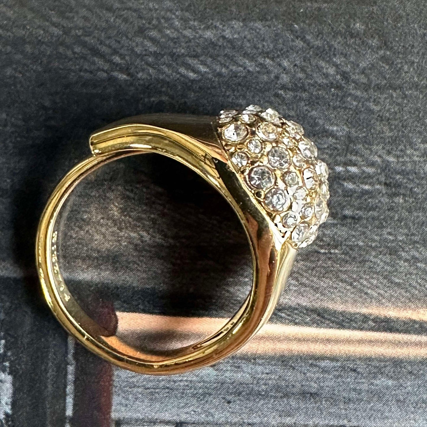 Ring CINDY Kristall - Vergoldet