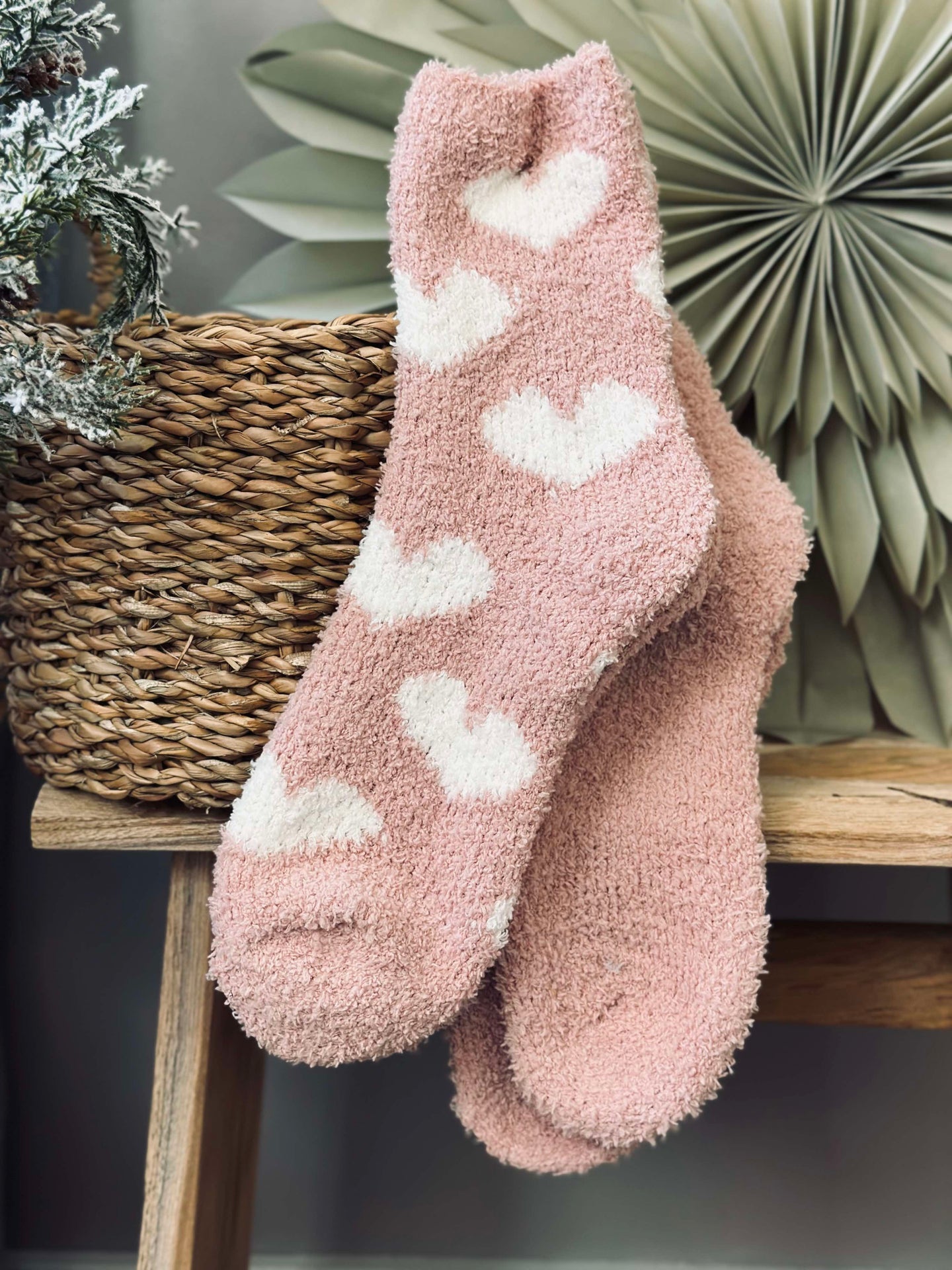 Socken Fluffy Rose - Set mit 2 Paaren