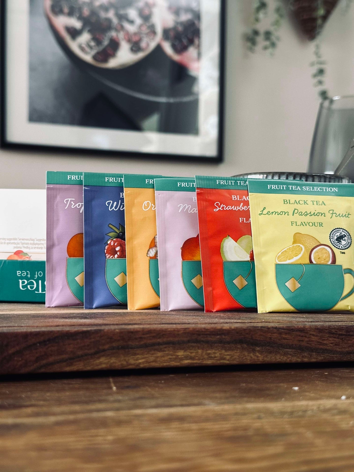 Geschenkbox mit Früchtetee - 60 Stück