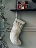 Weihnachtssocke mit Stickerei - Nostalgie