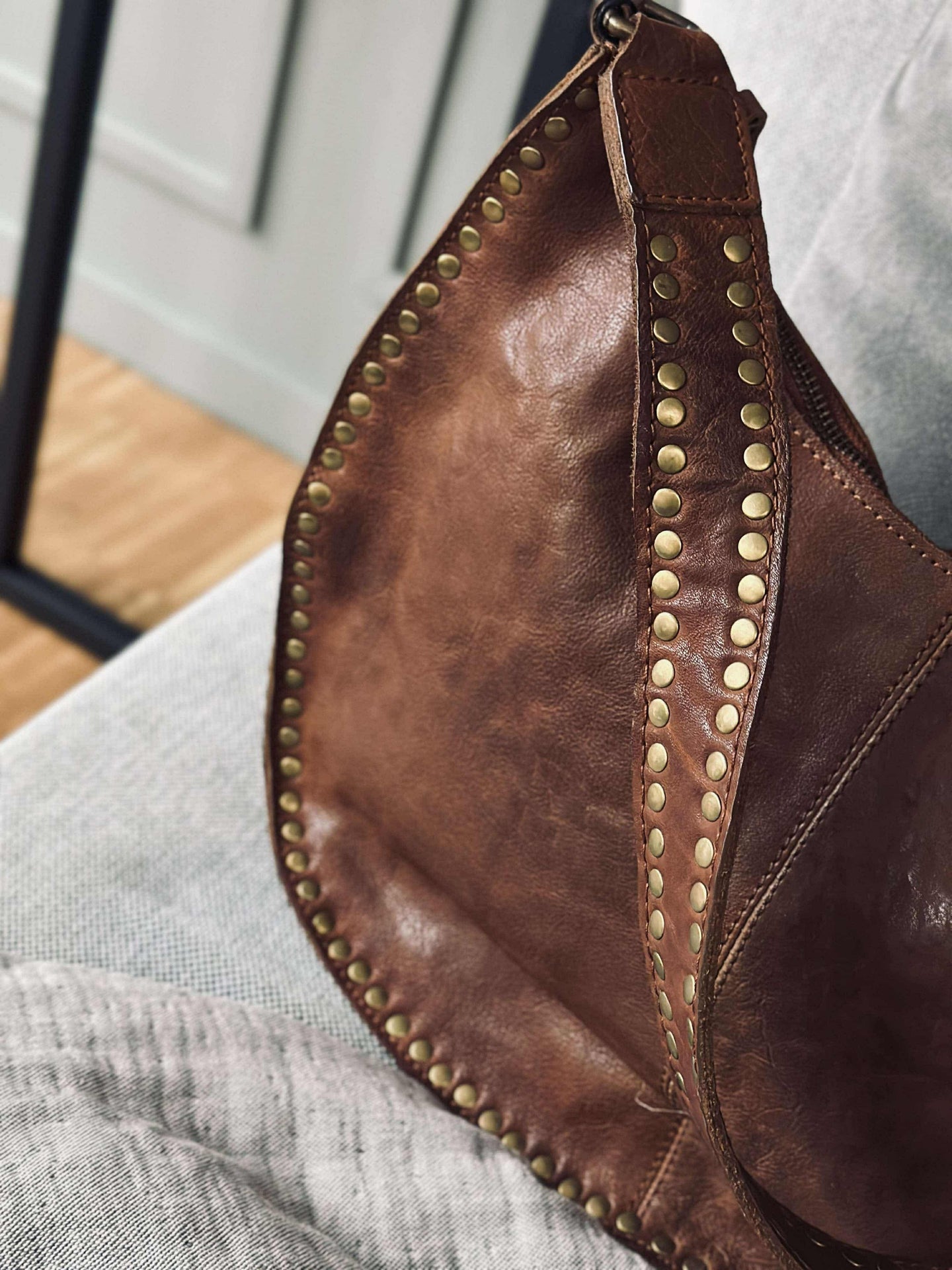 Schultertasche Celia Cognac
