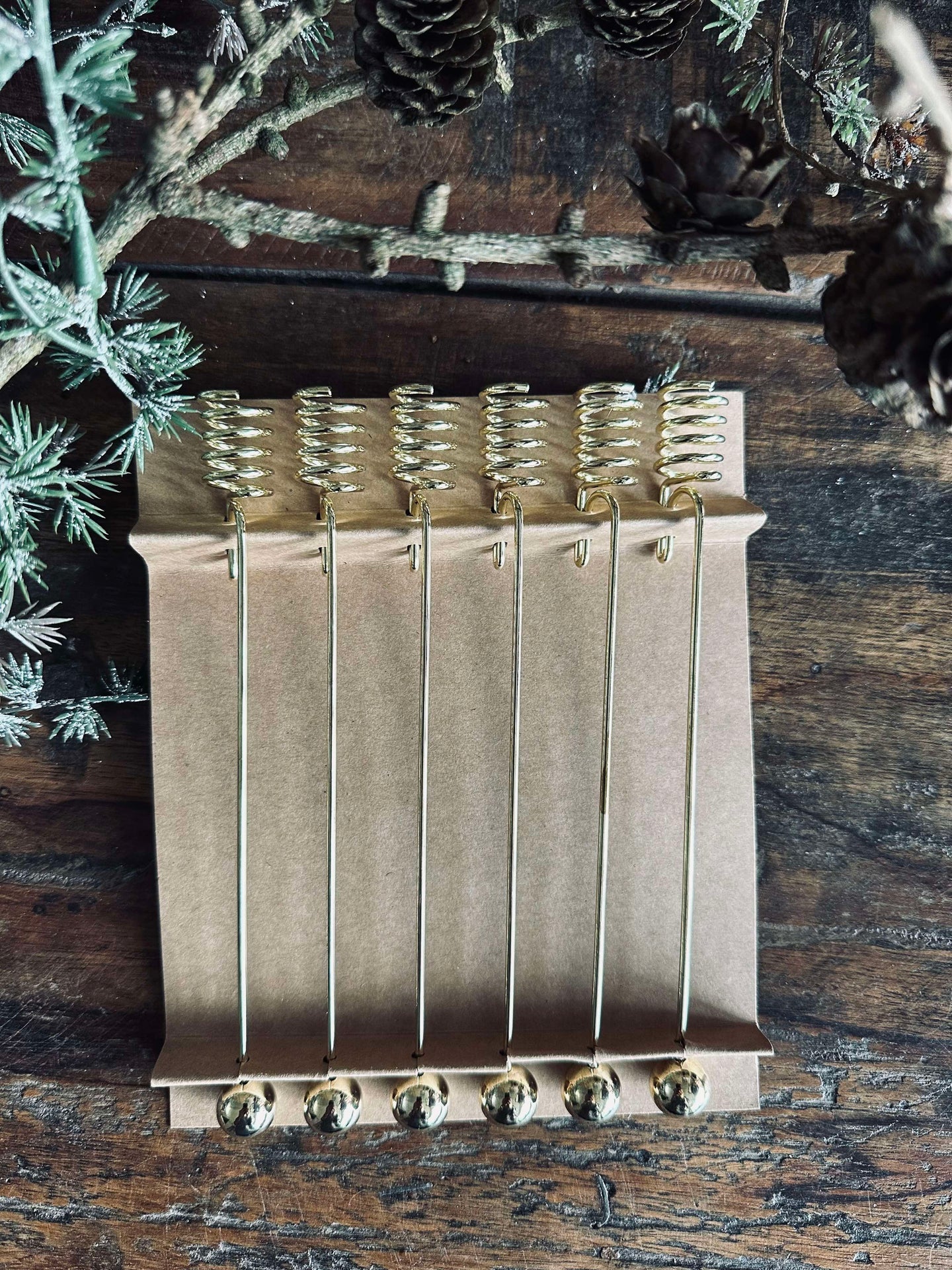 Kerzenhalter für Weihnachtsbaum Gold - 6 Stück