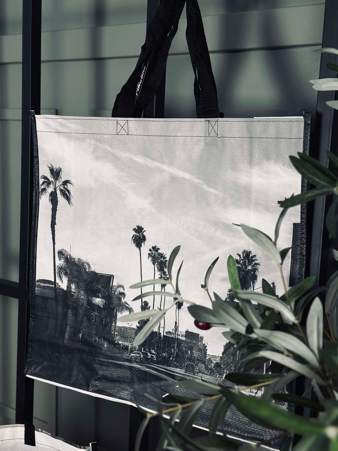 Shopper m. motiv - grau mix