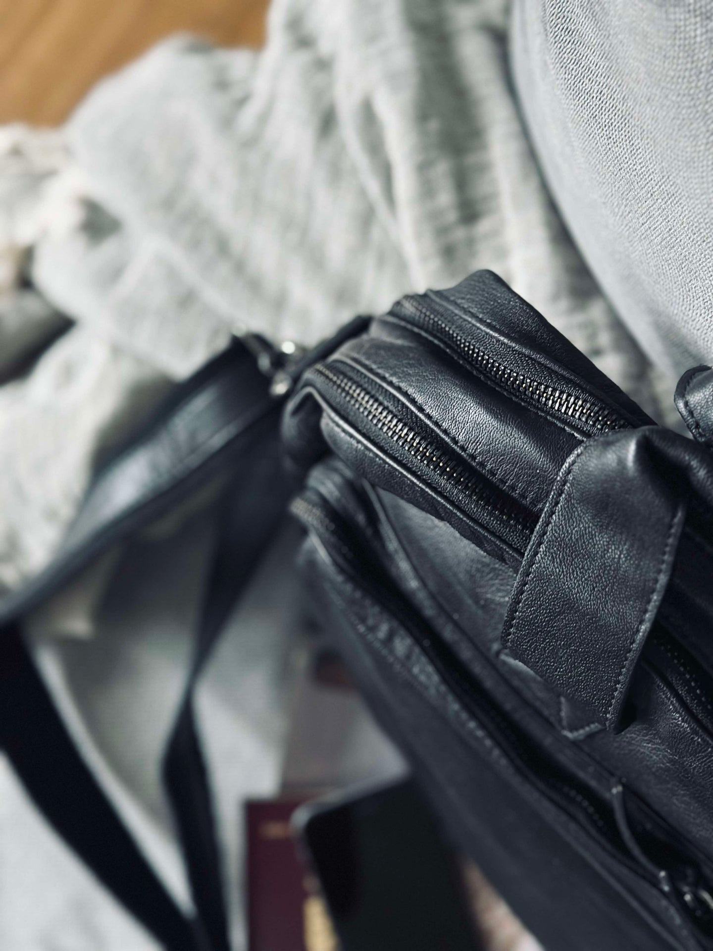 Arbeitstasche - Black Cow leather