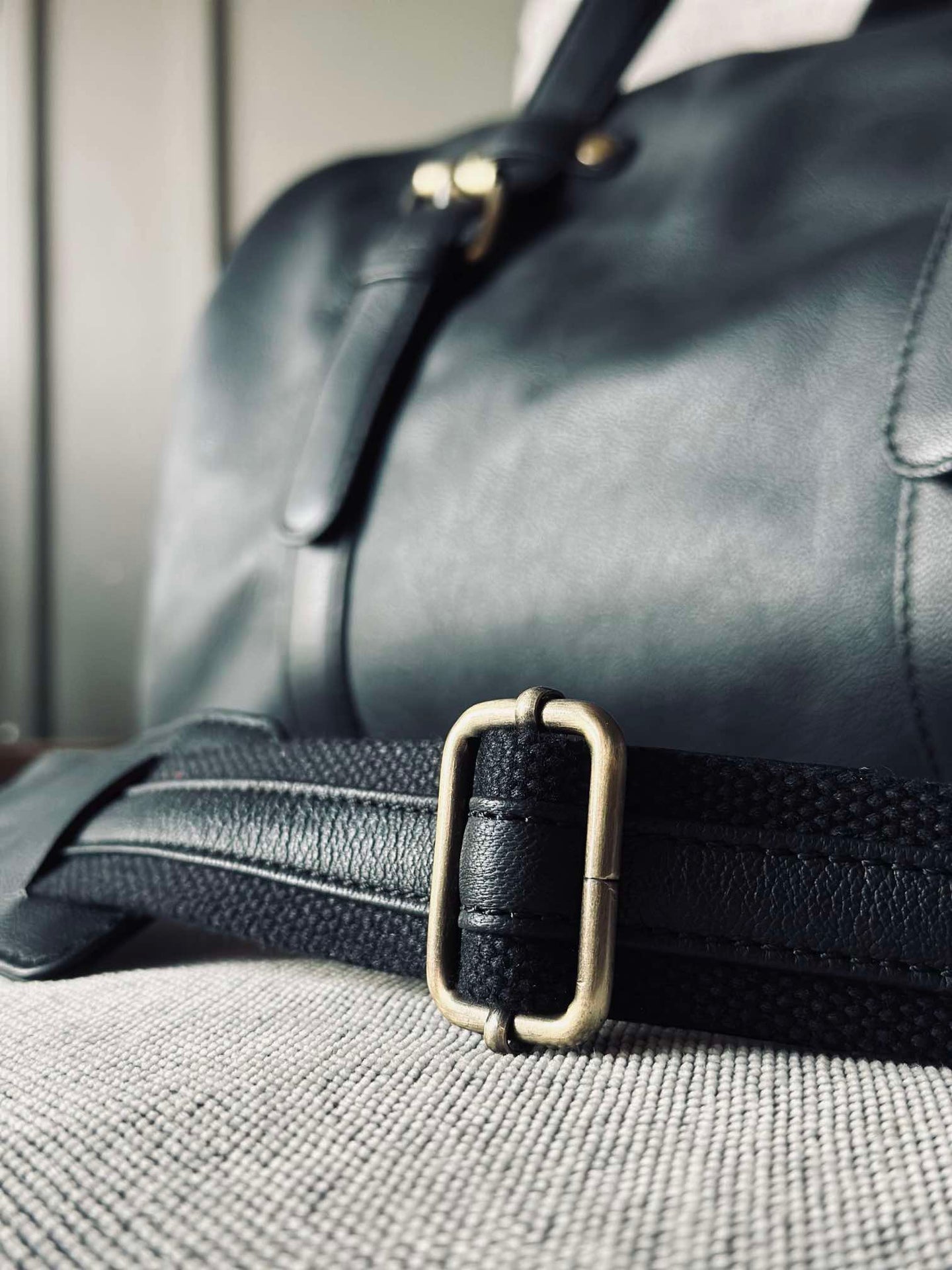 Trainingstasche BLACK leather