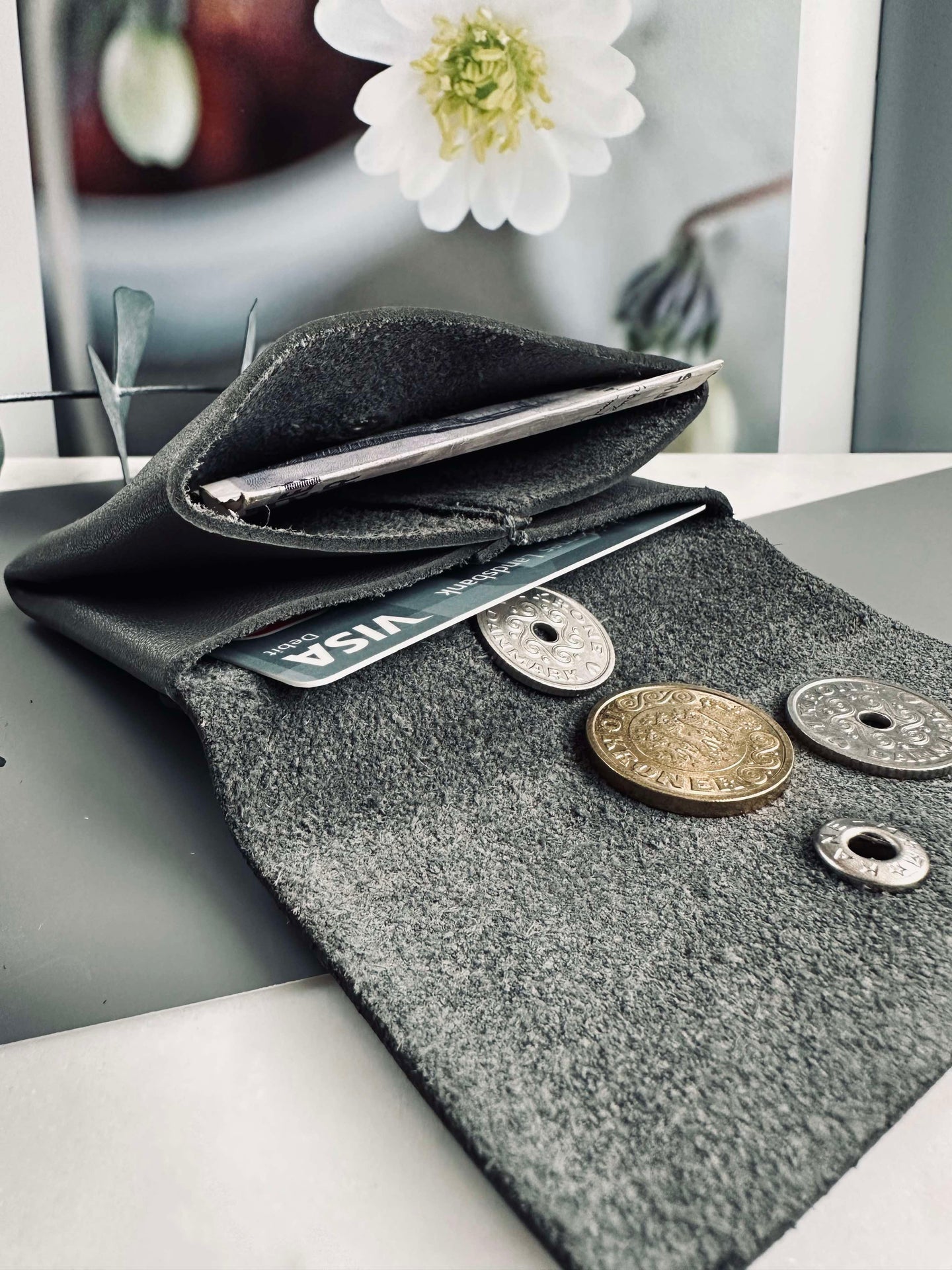 Geldbörse Aura small Grau