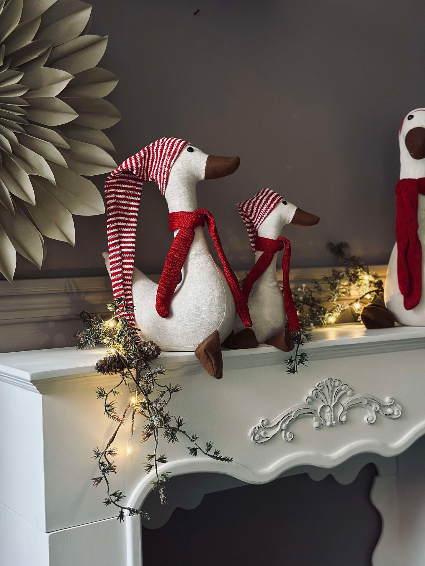 Weihnachtsente mit Mütze - Medium