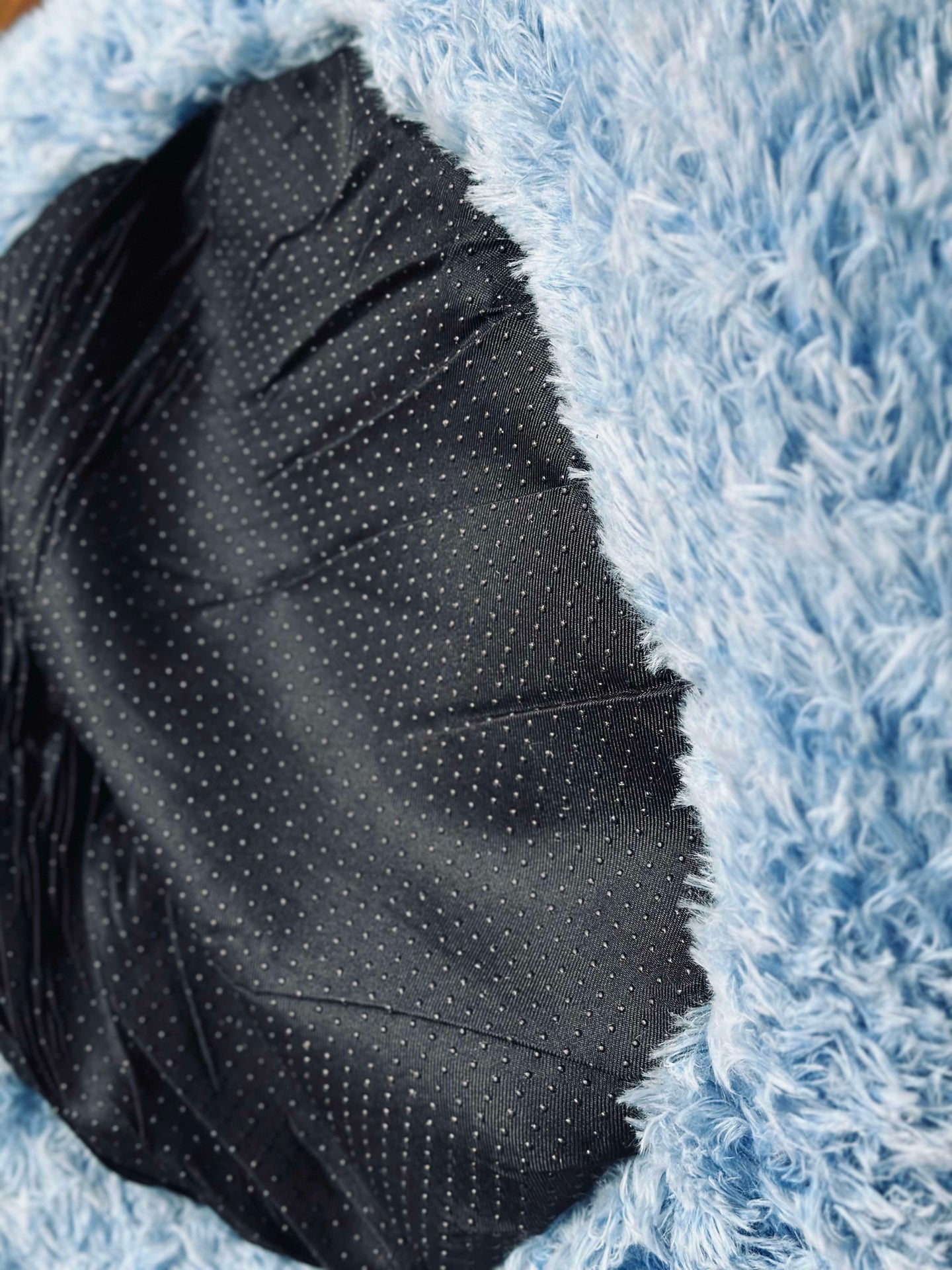 Hundekorb Fluffy - Ø 60 cm Blau