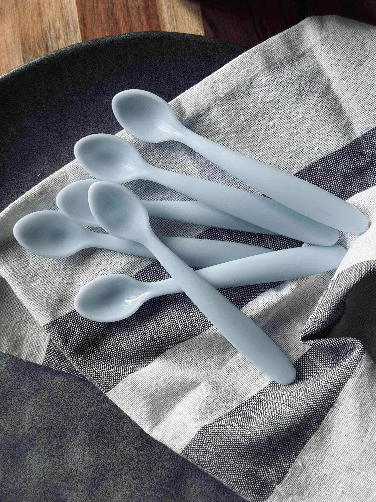 Babylöffel - Blau - 6 Stück