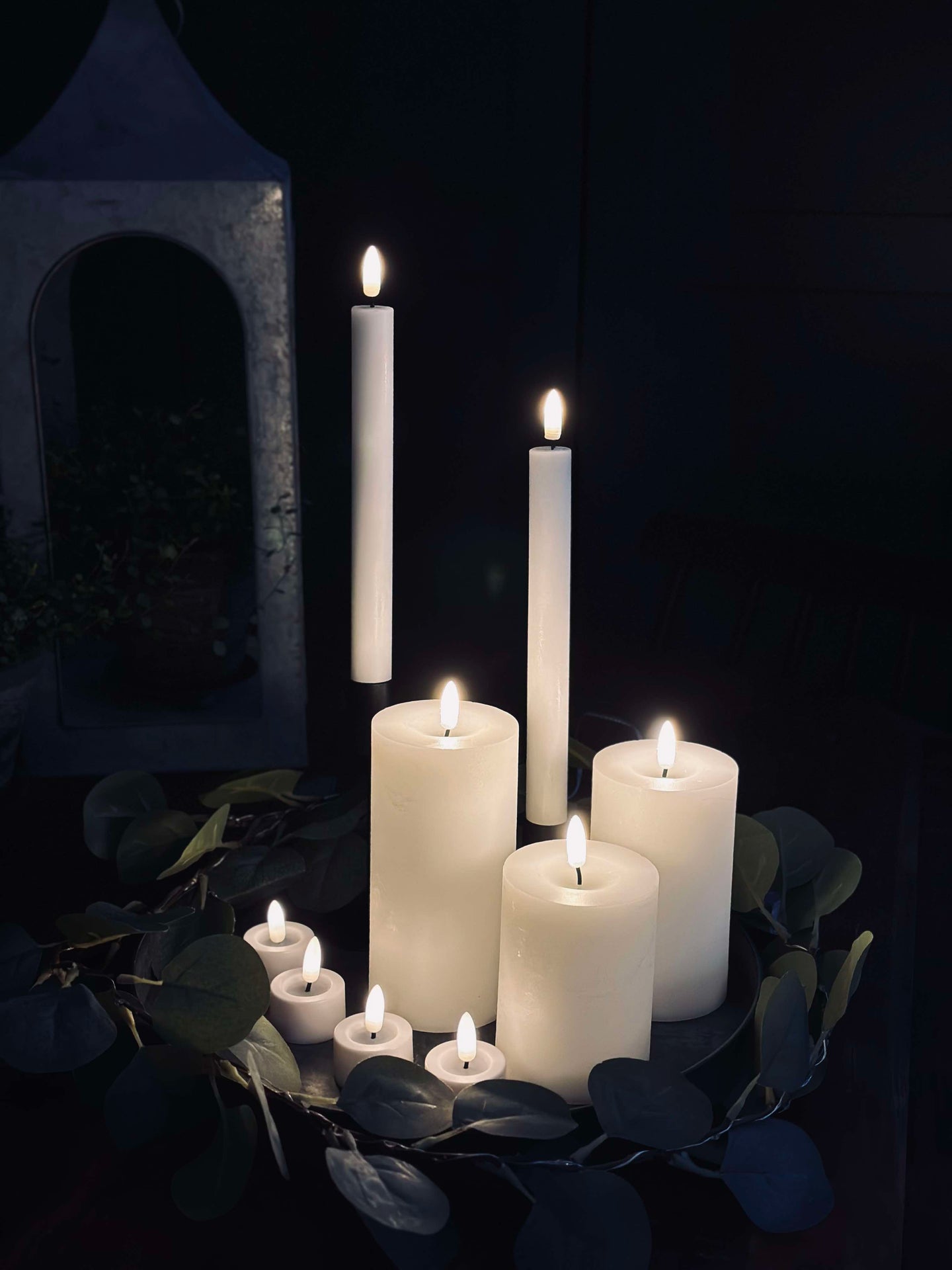 LED Lichtpaket mit 9 LED Lichtern - inklusive Fernbedienung