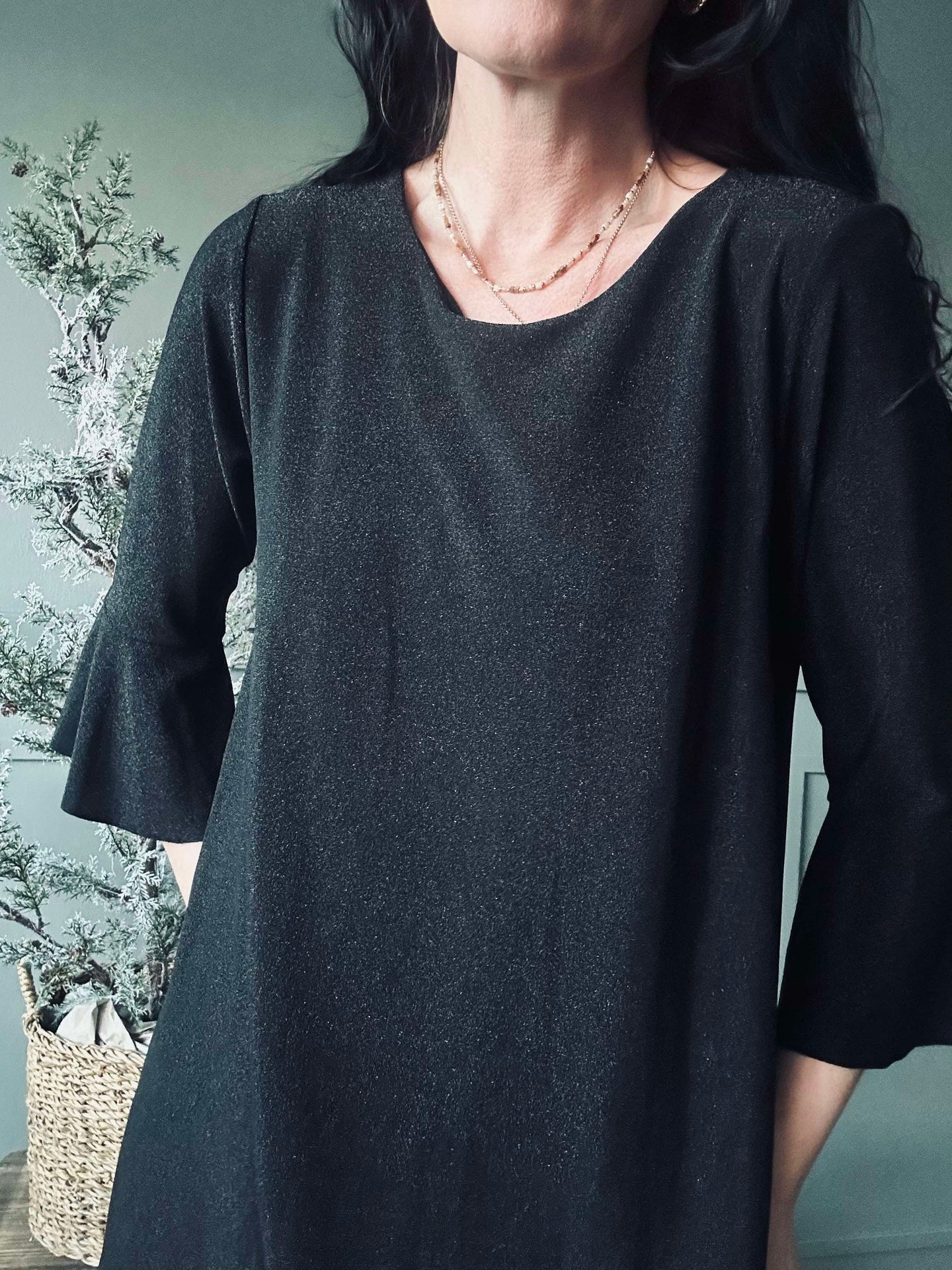 Kleid Sparkle Black