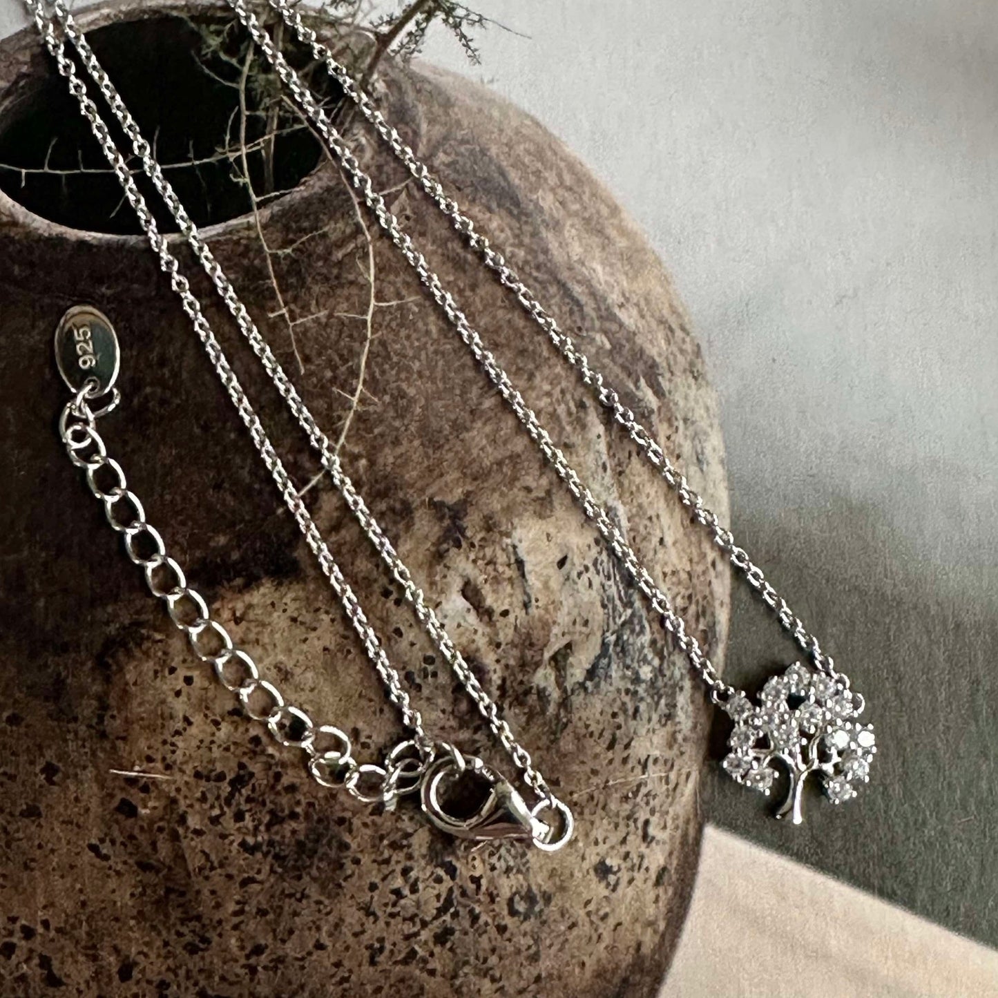 Halskette Sharon - Lebensbaum – Sterling-Silber