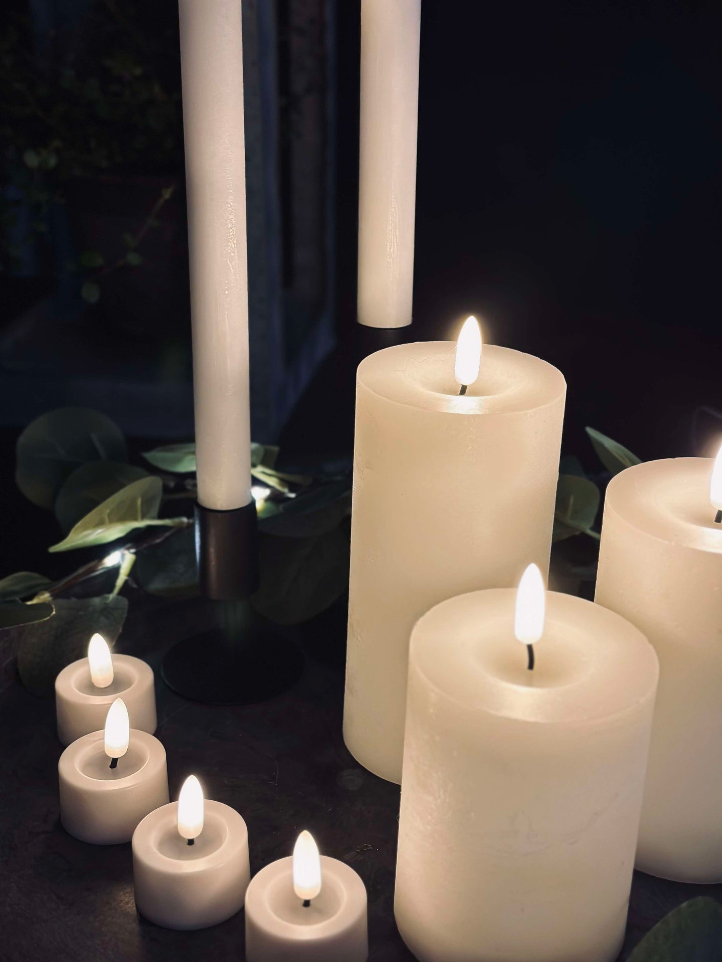 LED Lichtpaket mit 9 LED Lichtern - inklusive Fernbedienung