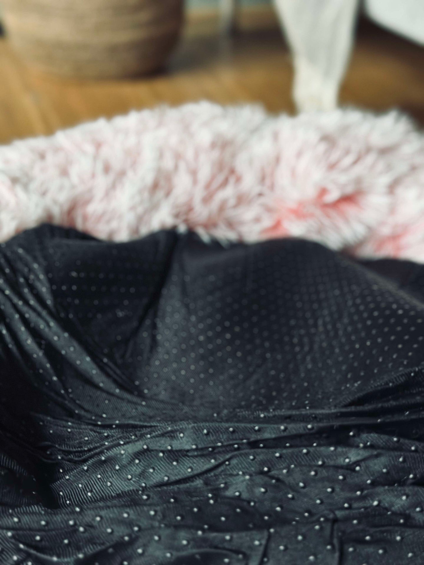 Hundekorb Fluffy - Ø 60 cm Rosa