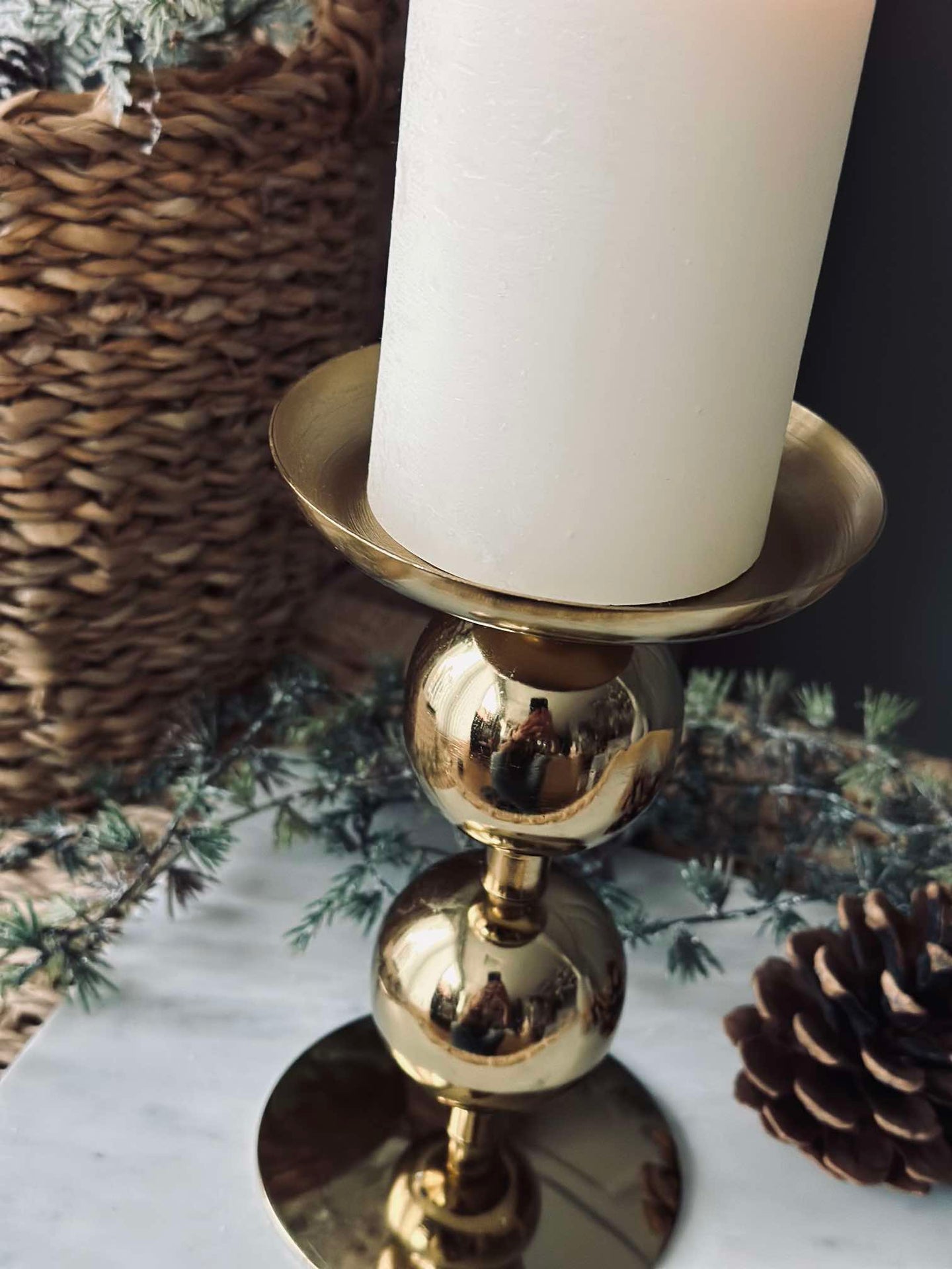 Kerzenhalter NOYA 17 cm - Gold