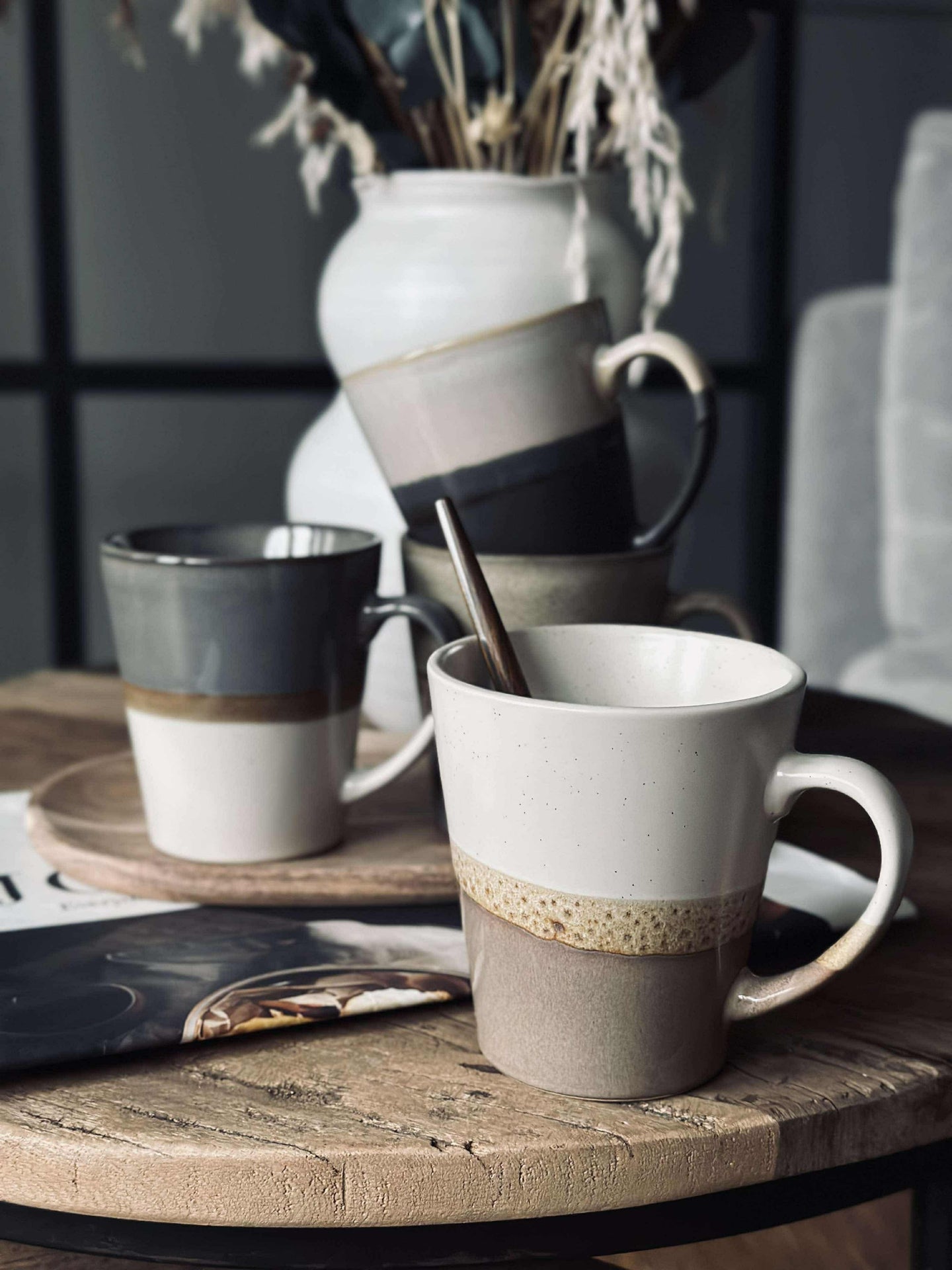 Becher GINA Steingut - Colormix