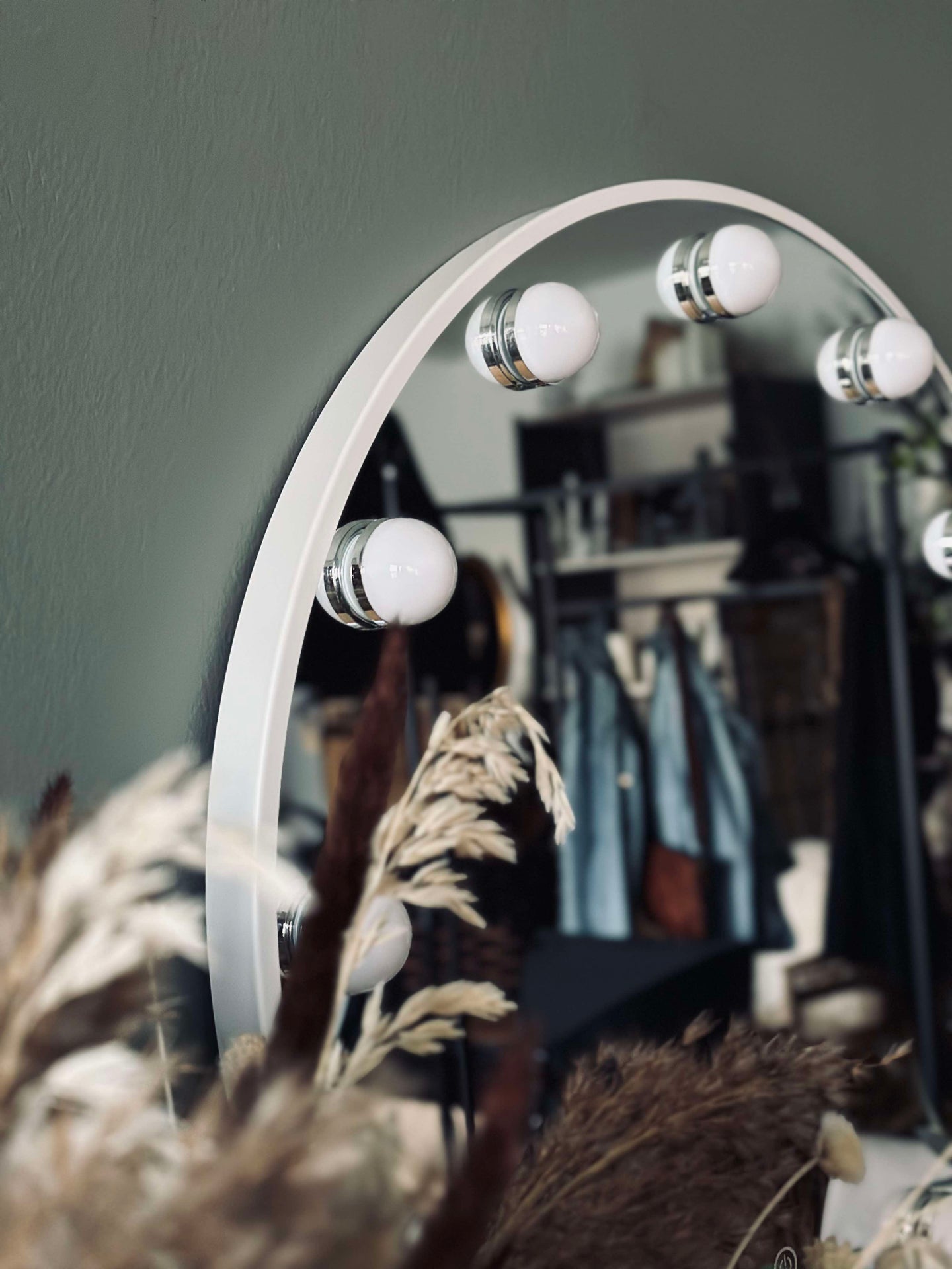 Hollywood Make-up-Spiegel mit Licht - Ø 50 cm