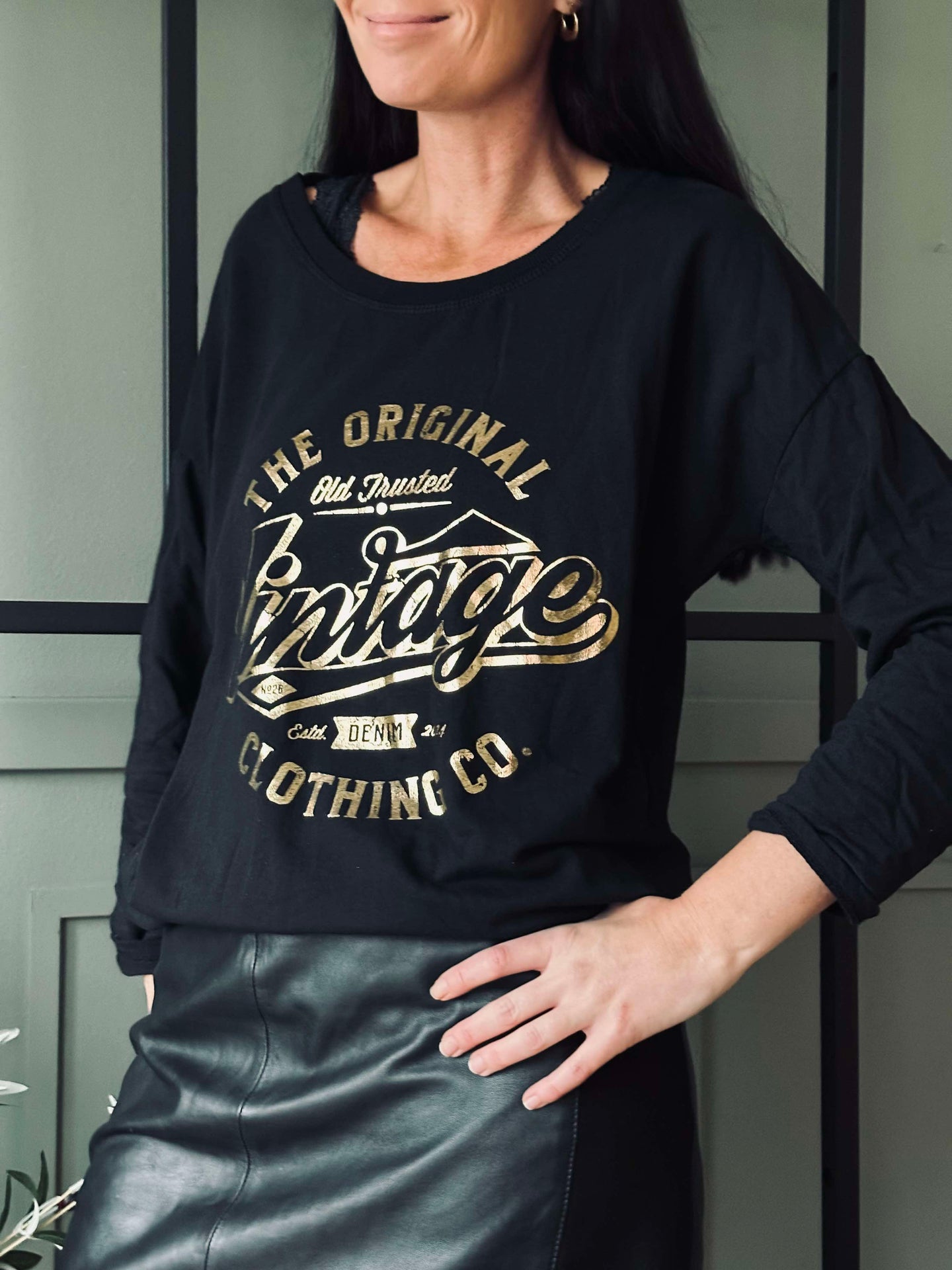 Bluse Vintage - Black