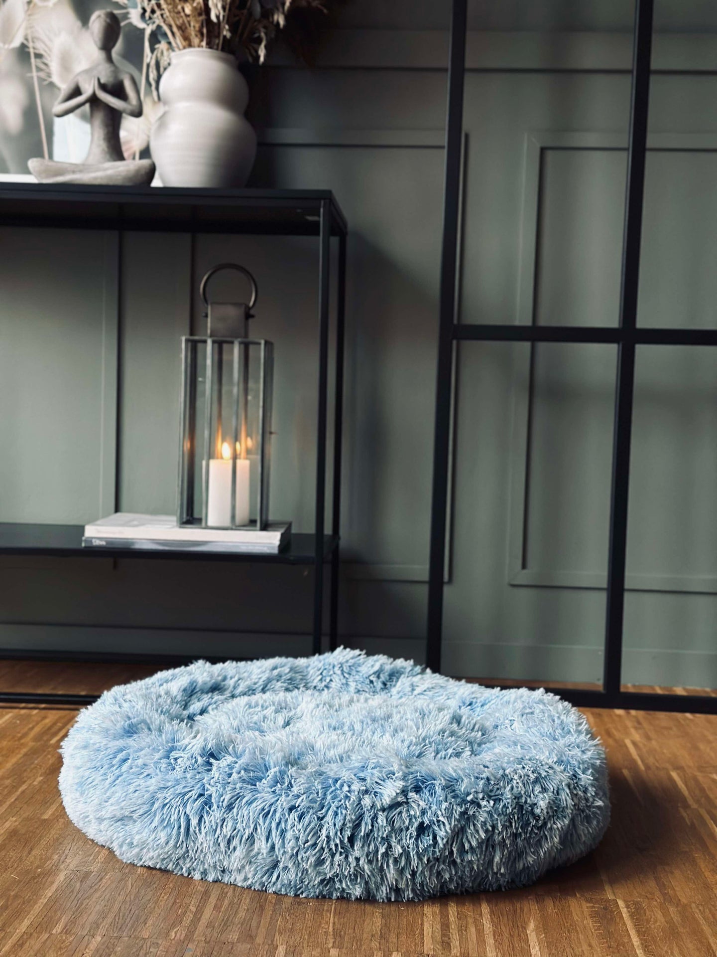 Hundekorb Fluffy - Ø 60 cm Blau