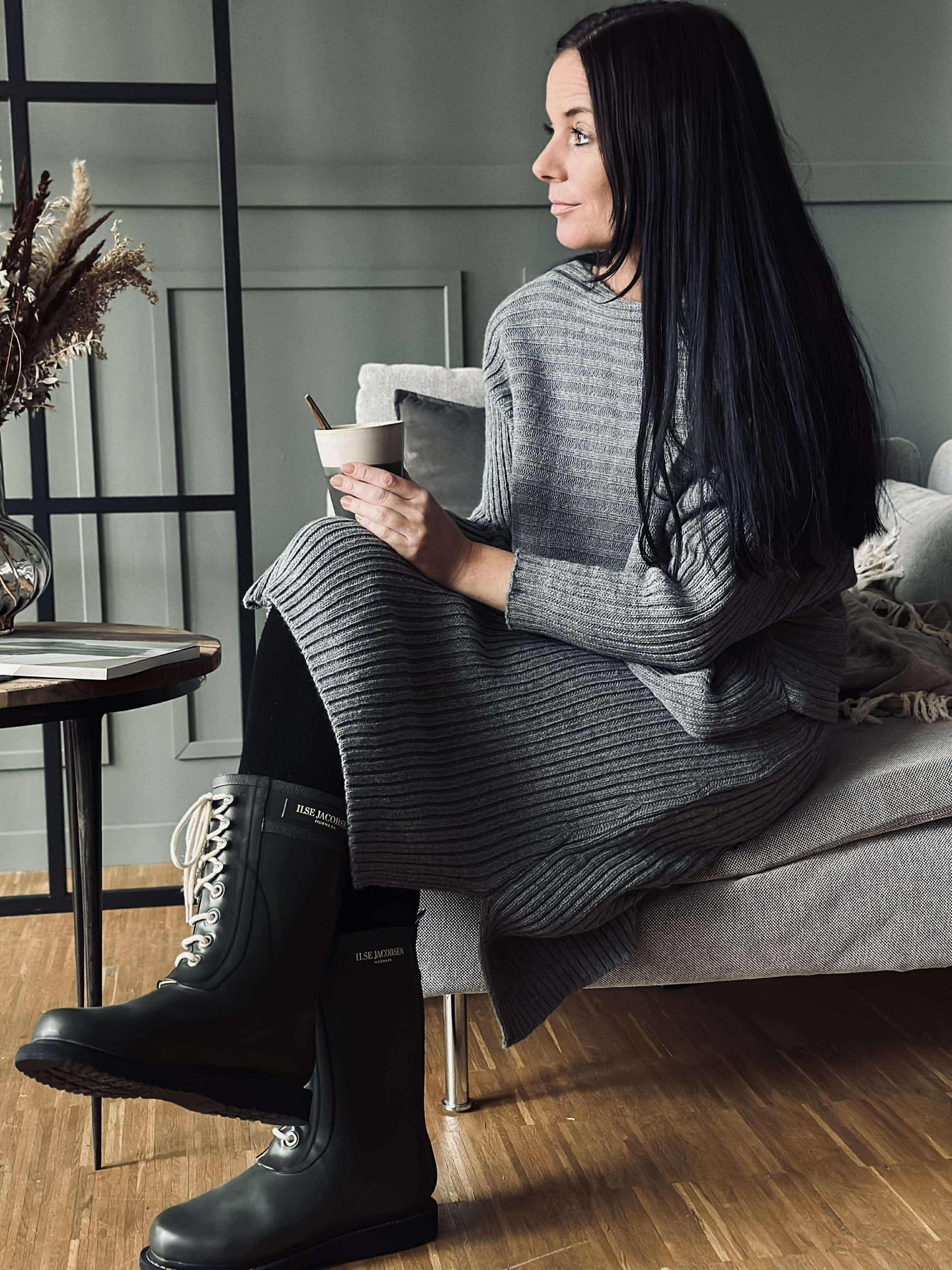 Strickset Clara Grey