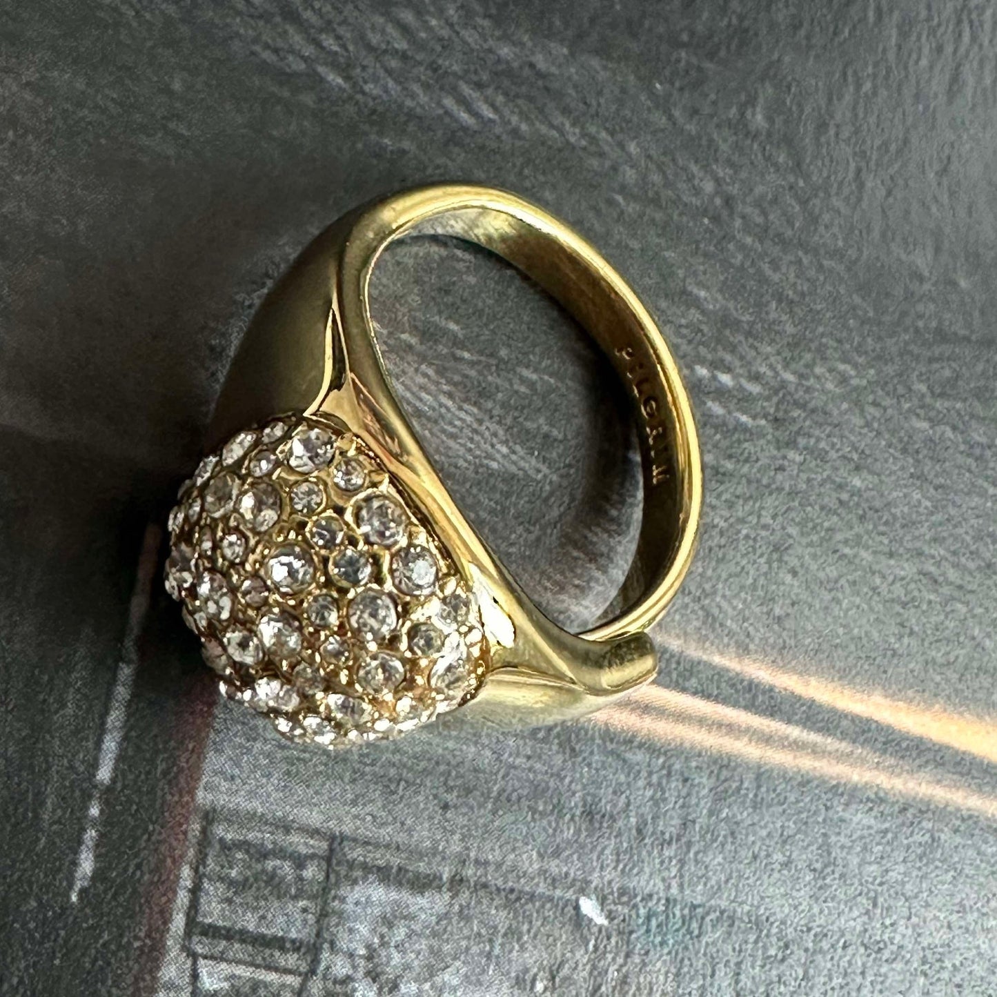 Ring CINDY Kristall - Vergoldet
