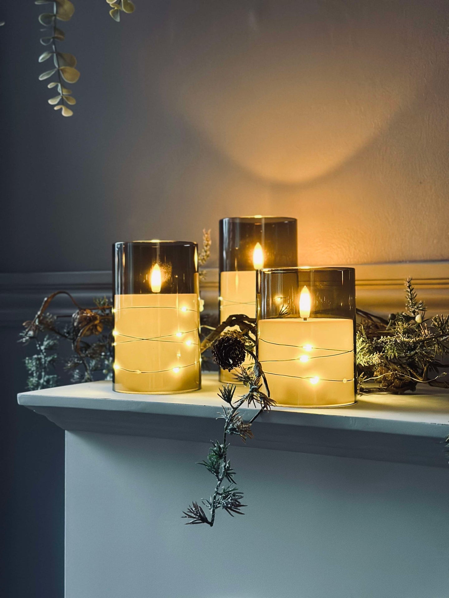 LED-Licht ALMA 3 Stk. mit Fernbedienung