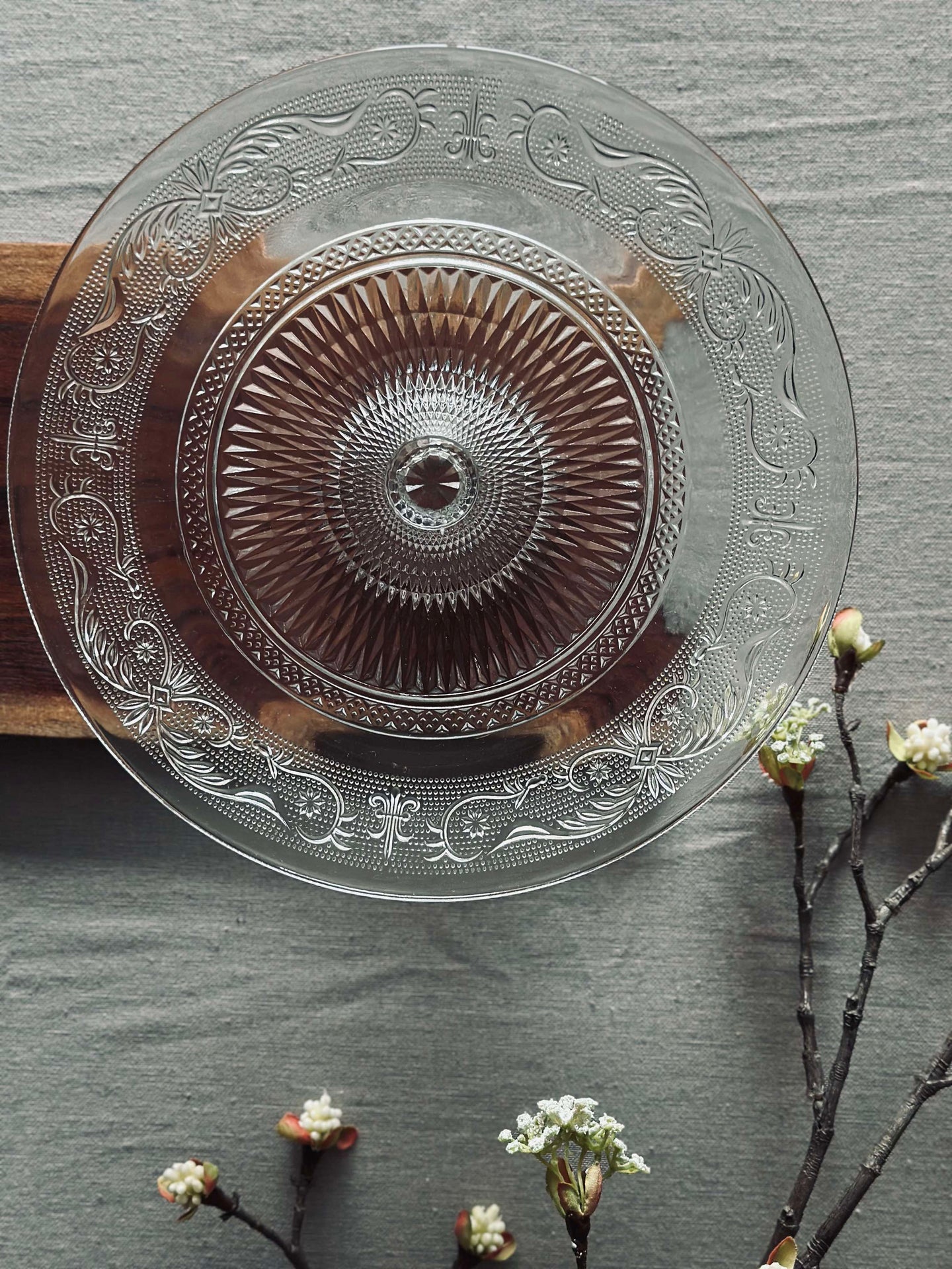 Kuchenplatte aus Glas 25 cm