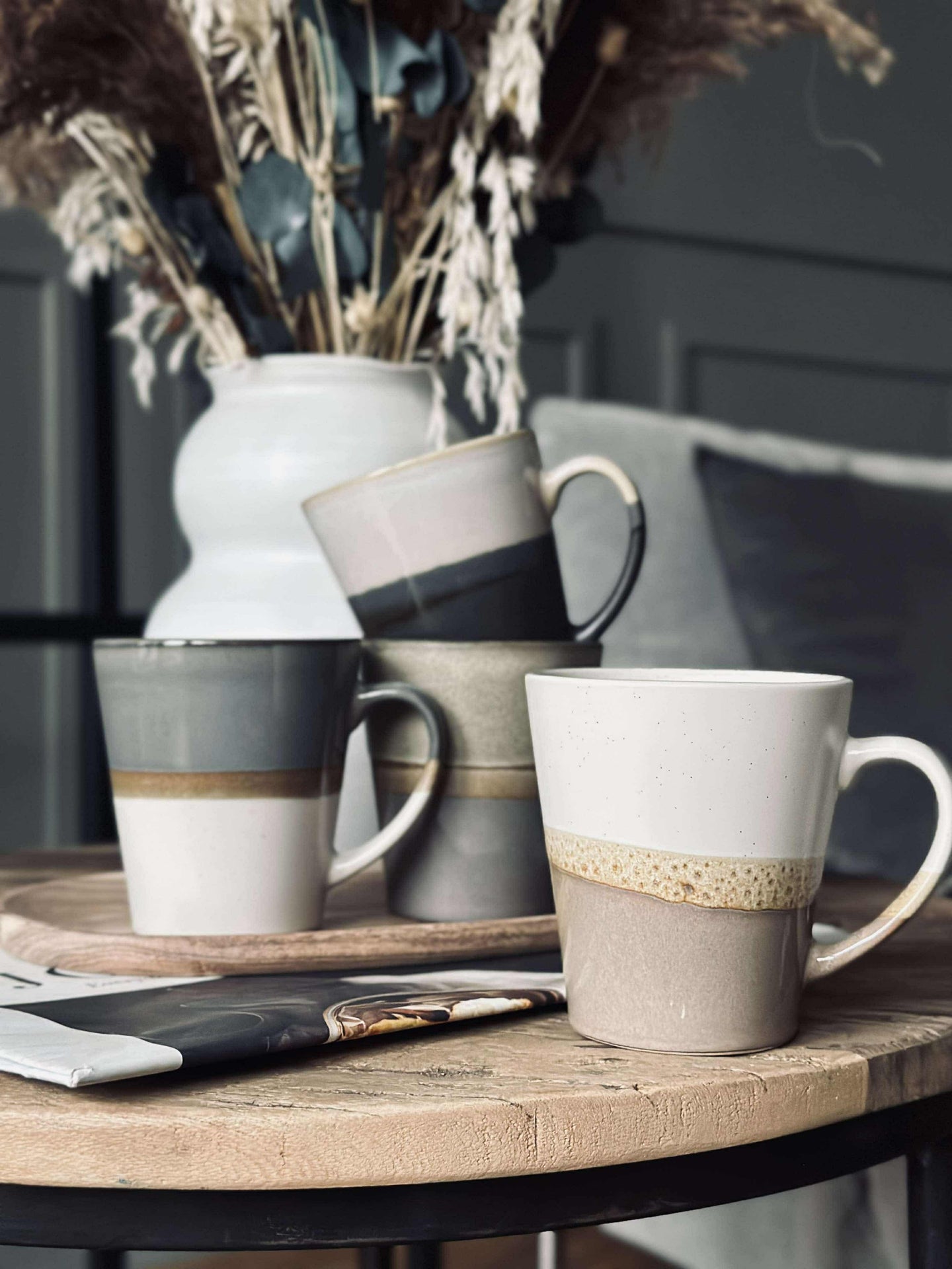 Becher GINA Steingut - Colormix