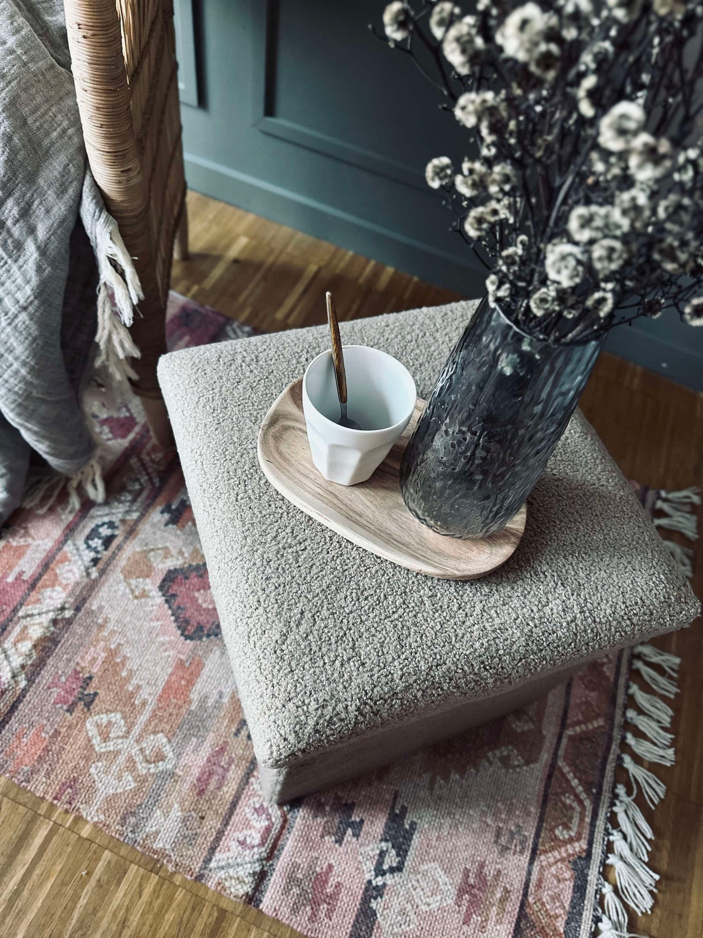 Aufbewahrungsbox mit Deckel - Beige