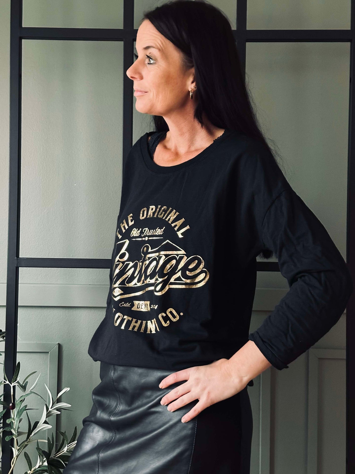 Bluse Vintage - Black