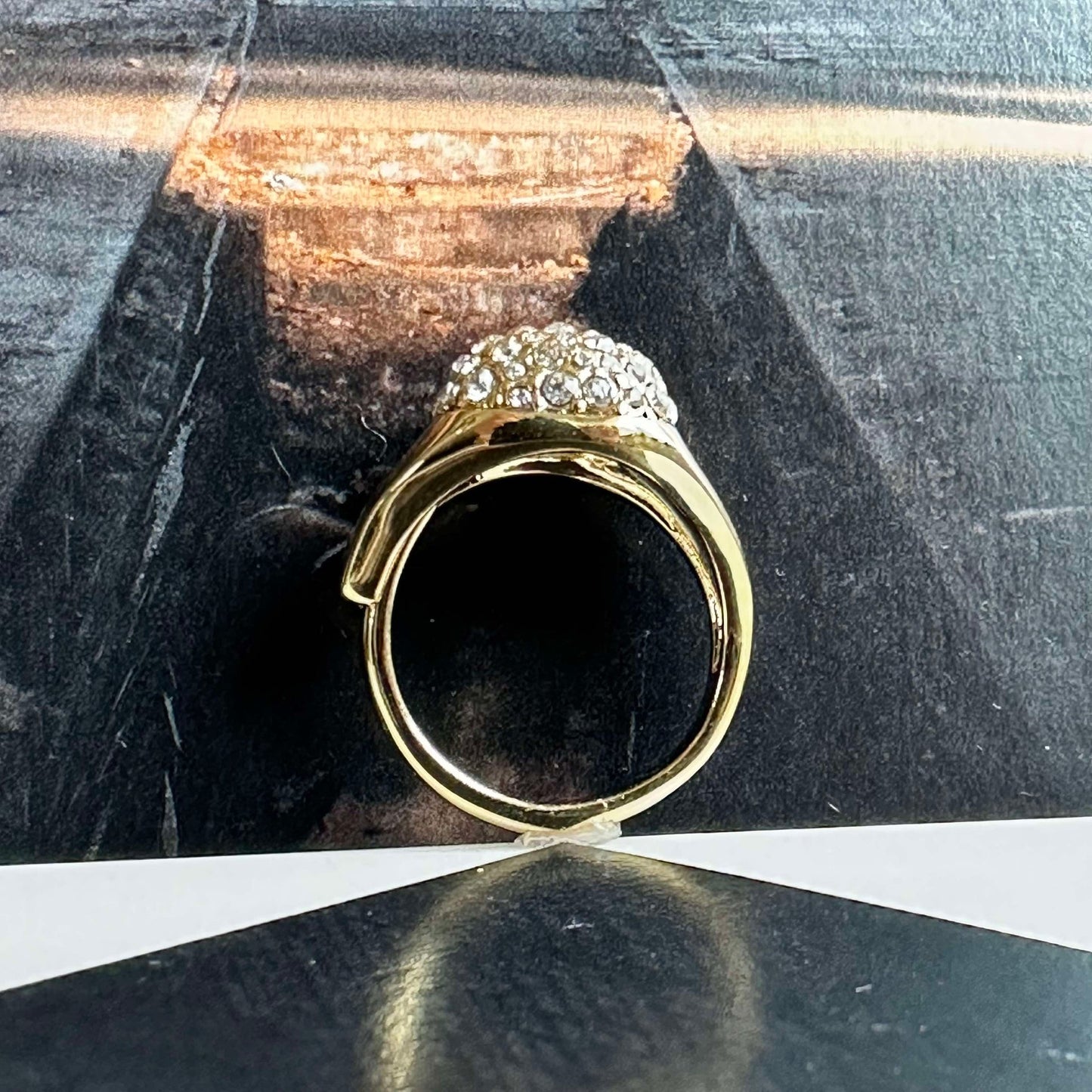 Ring CINDY Kristall - Vergoldet