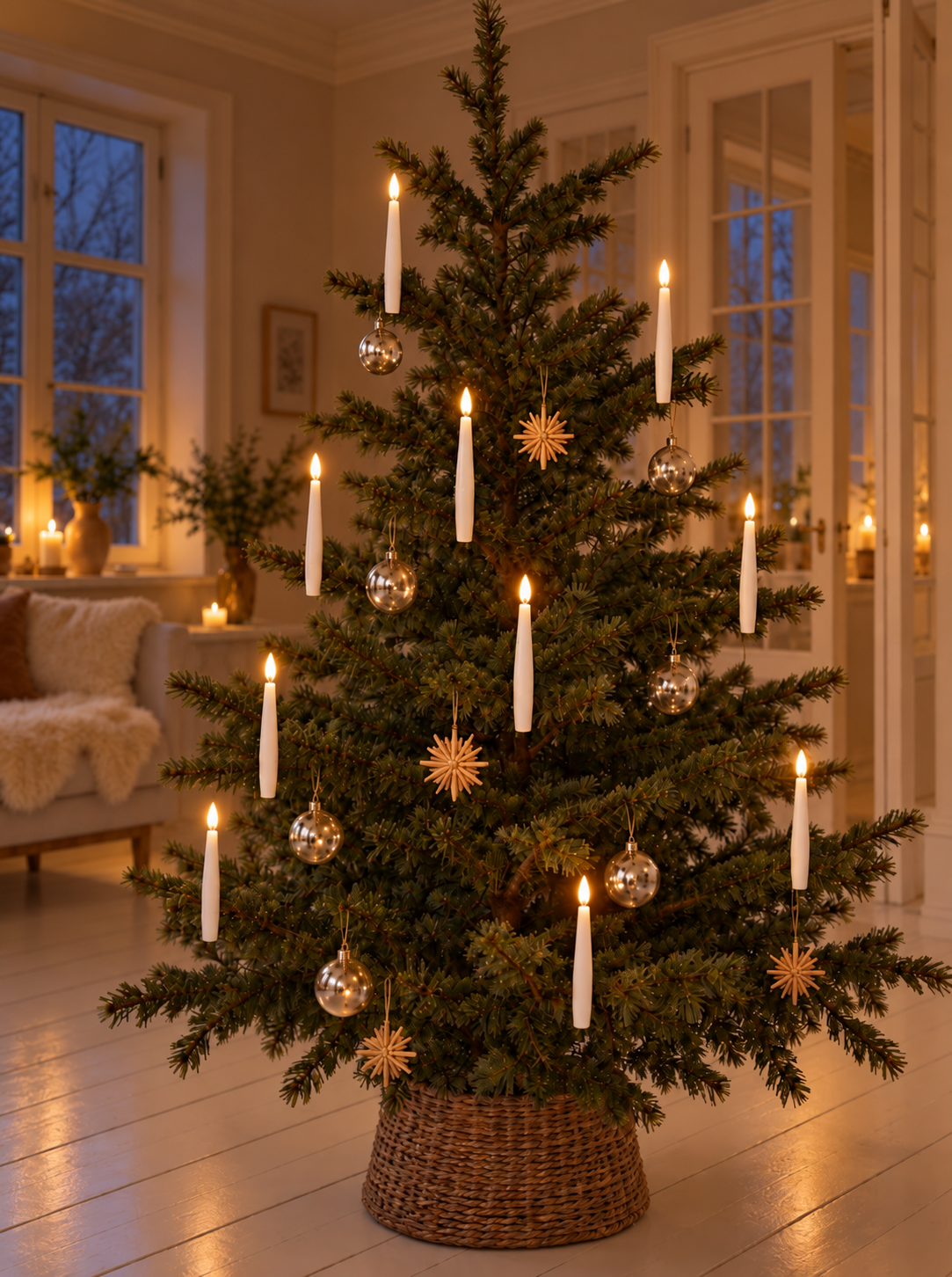 Christbaumlichter mit Fernbedienung - Packung mit 10 Stk