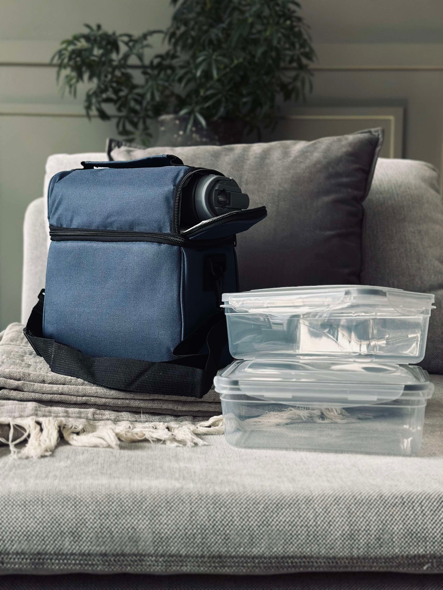 Kühltasche mit Inhalt - Blau