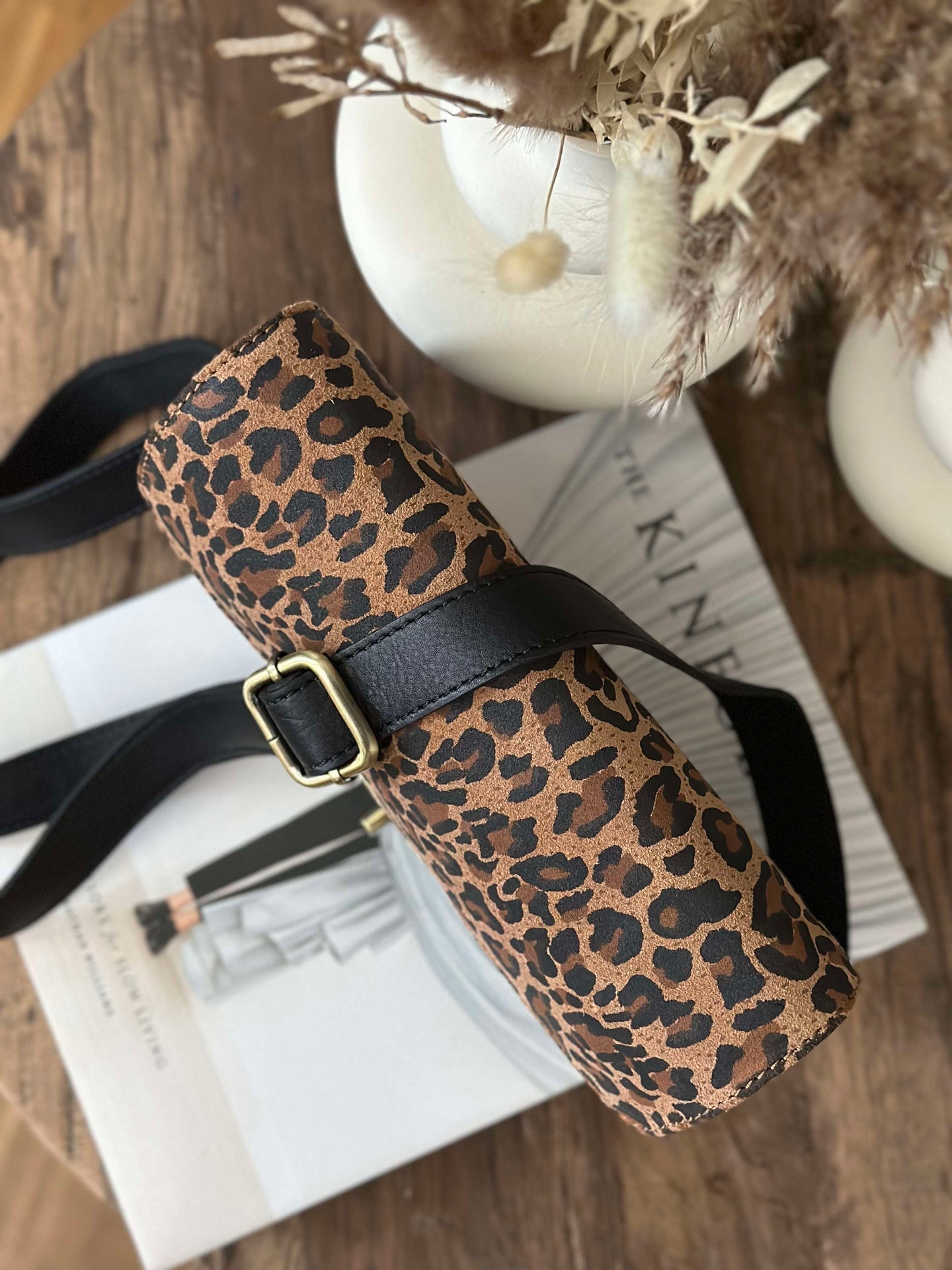Crossover boxbag - Dark leopard
