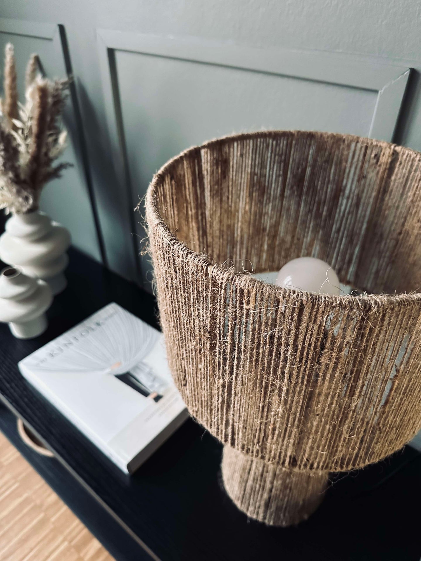 Tischlampe Jute