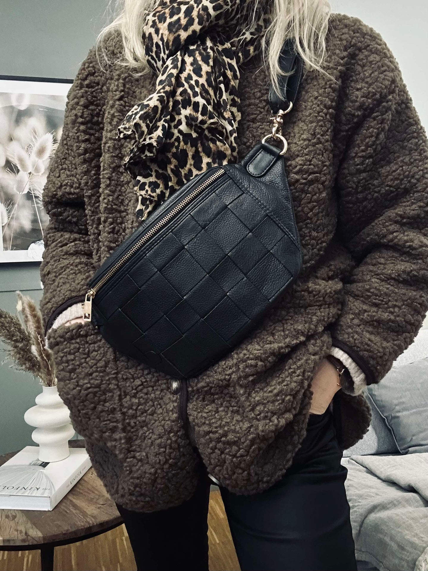 Jacke Lucile Brown Teddy