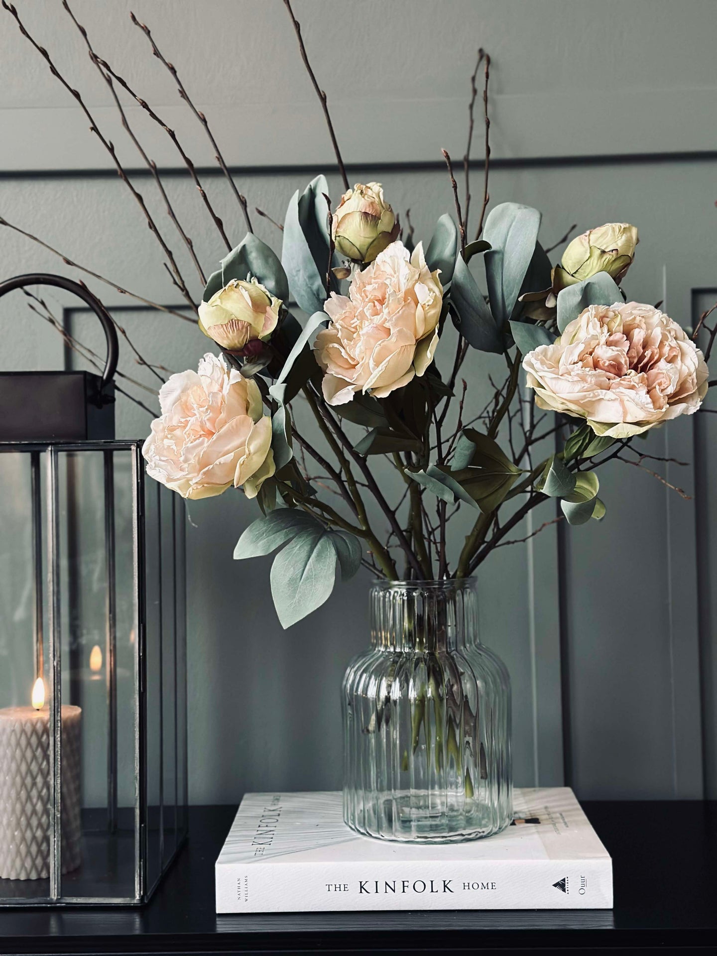 Blume Pfingstrose Creme