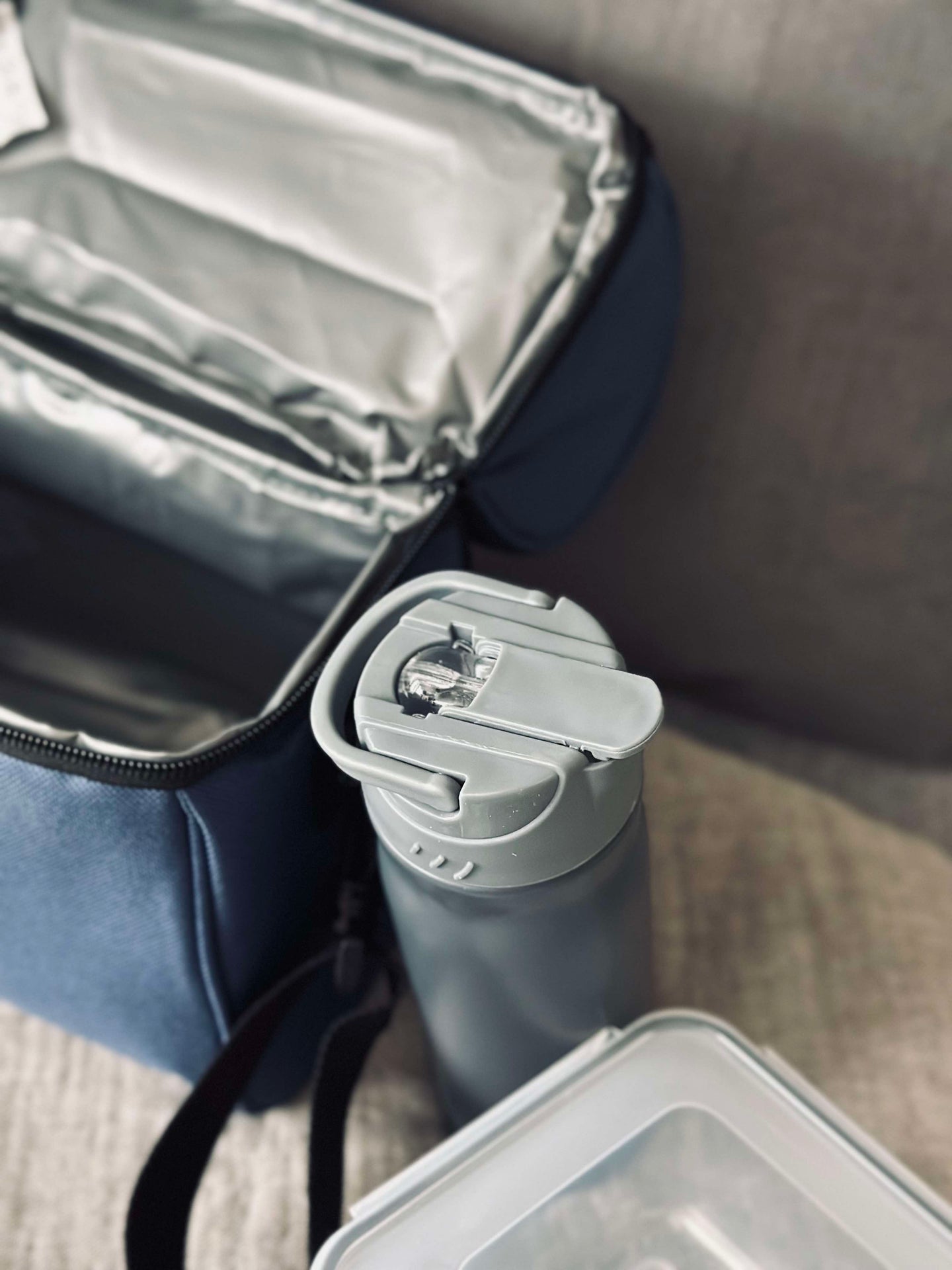 Kühltasche mit Inhalt - Blau