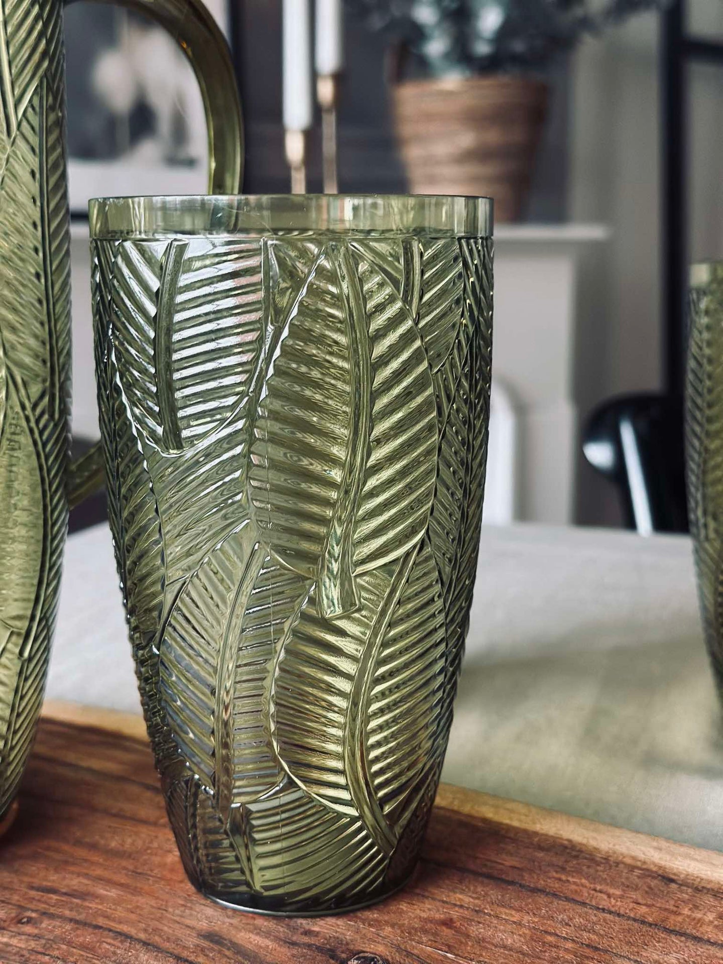 Trinkglas Green Leaf - 650 ml.