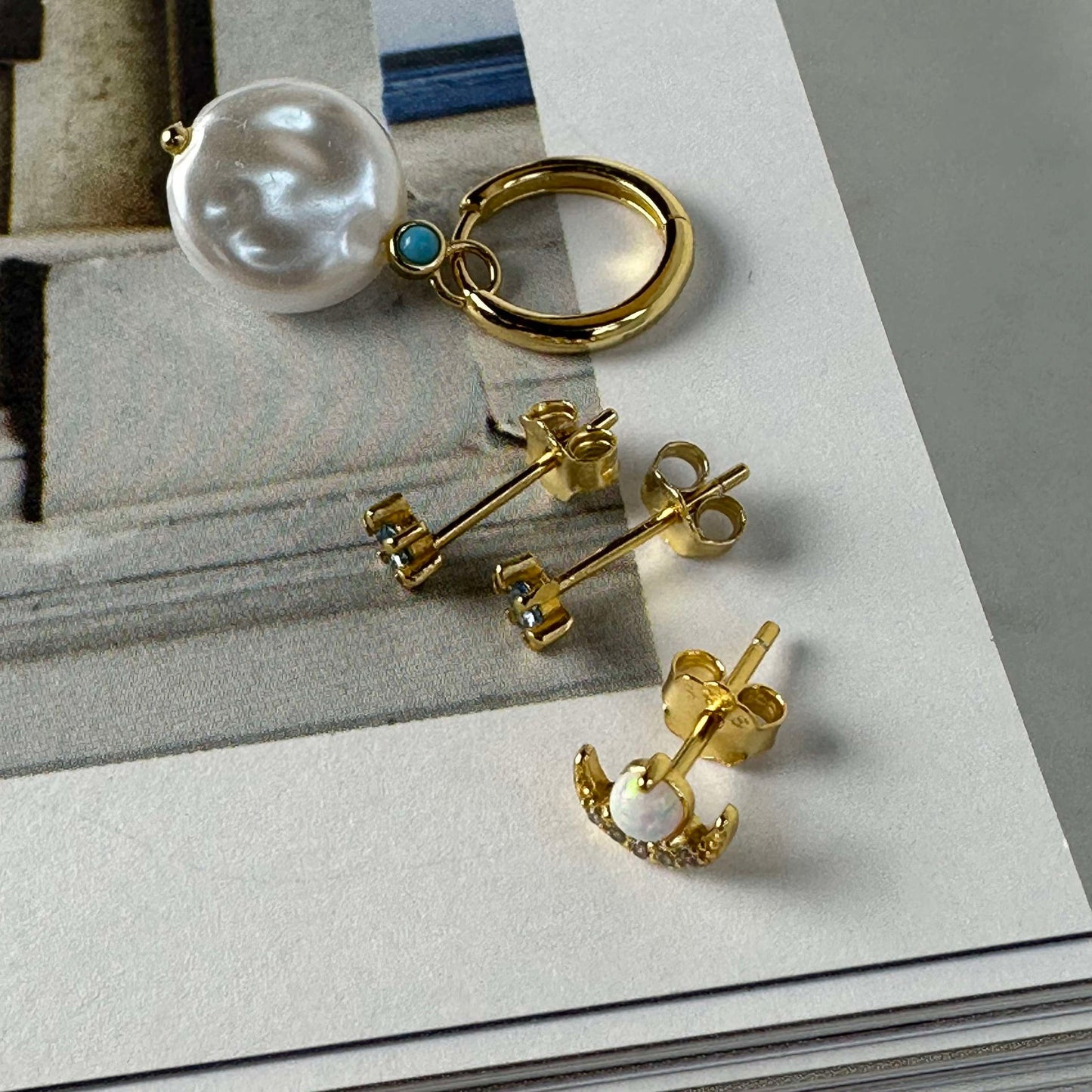 Mix box OLYMPIA mit 4 Ohrringen - Sterlingsilber