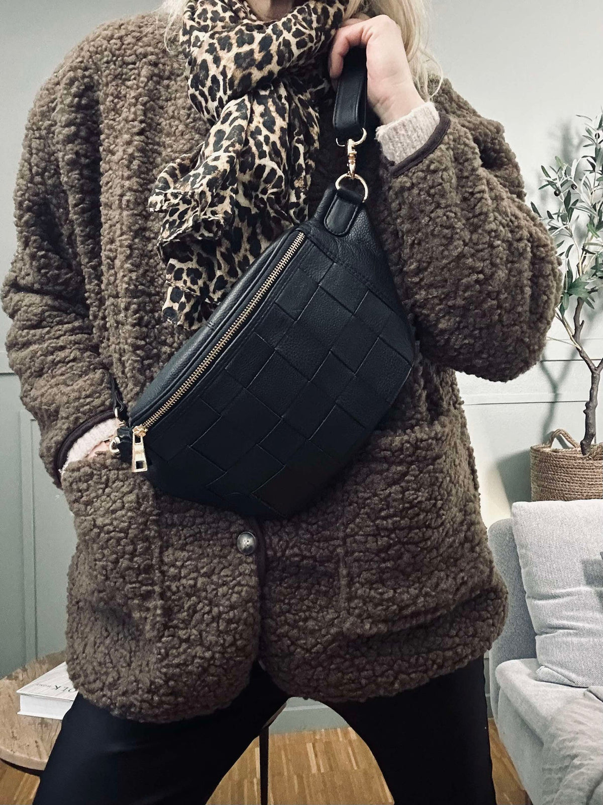 Jacke Lucile Brown Teddy