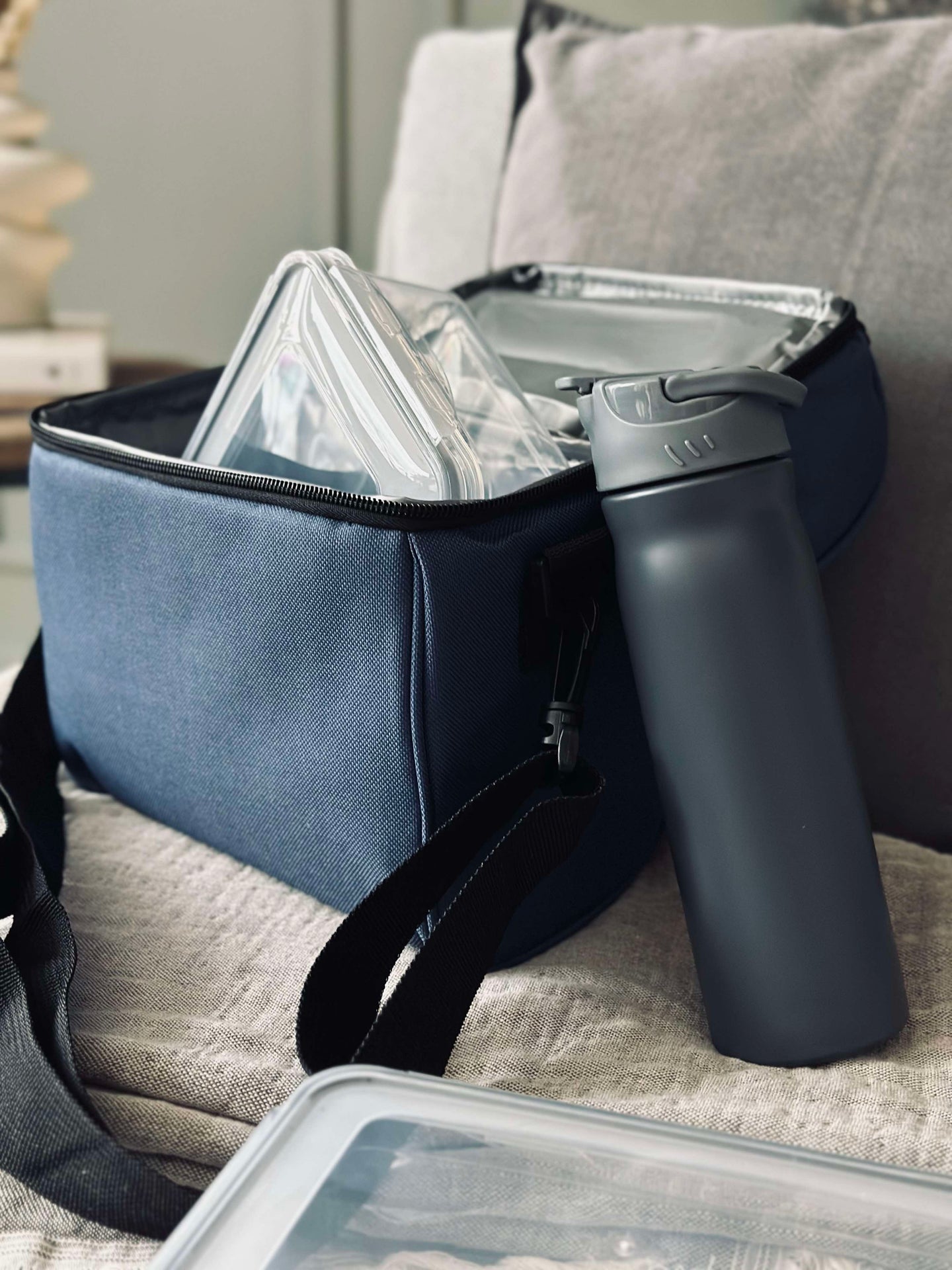 Kühltasche mit Inhalt - Blau