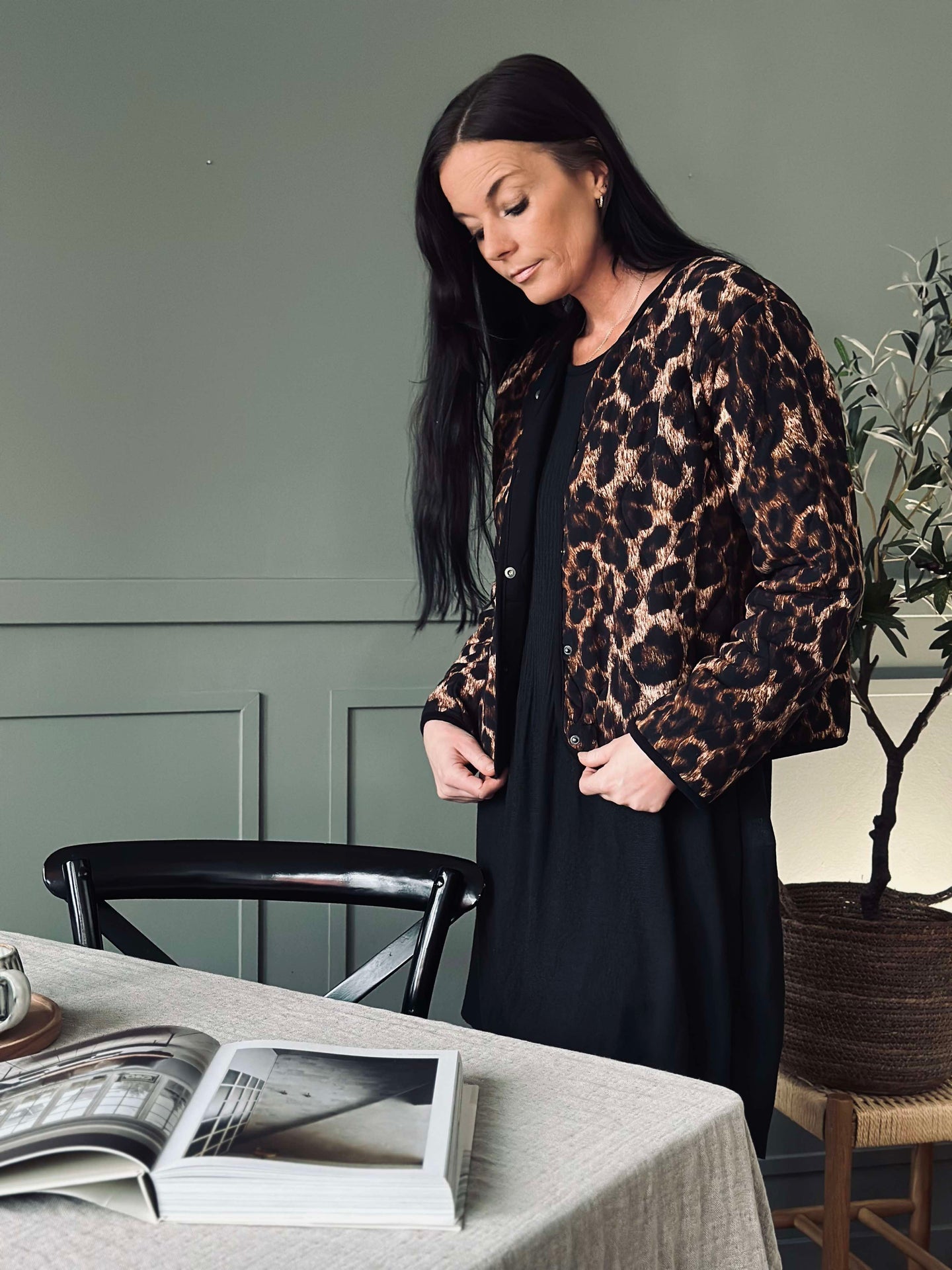 Jacke Quilt Leopard