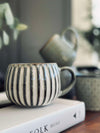 Becher VIGA Gestreift - Grau