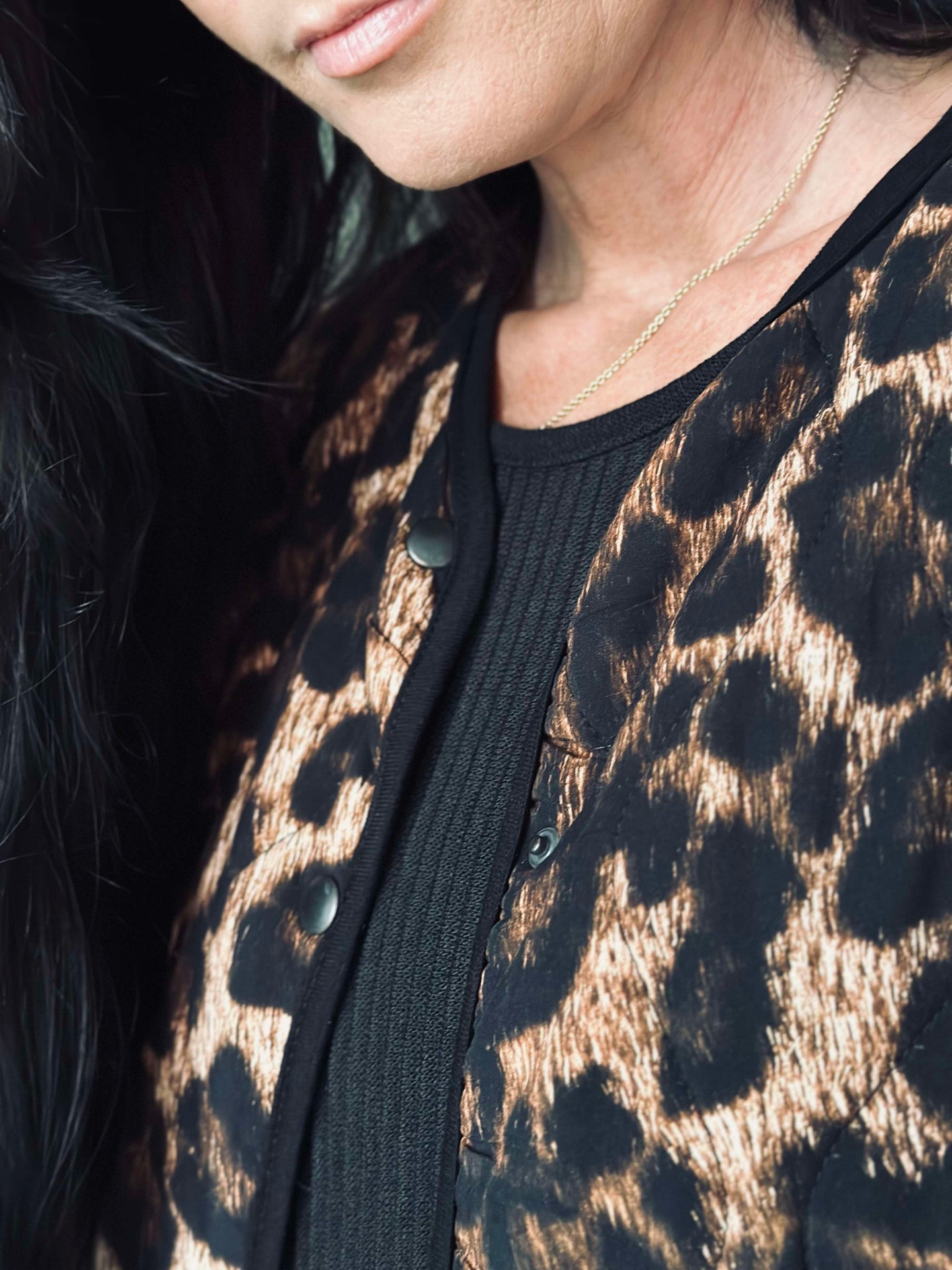 Jacke Quilt Leopard
