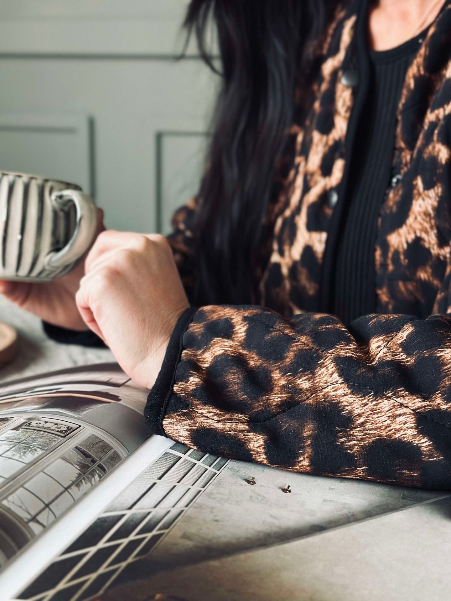 Jacke Quilt Leopard