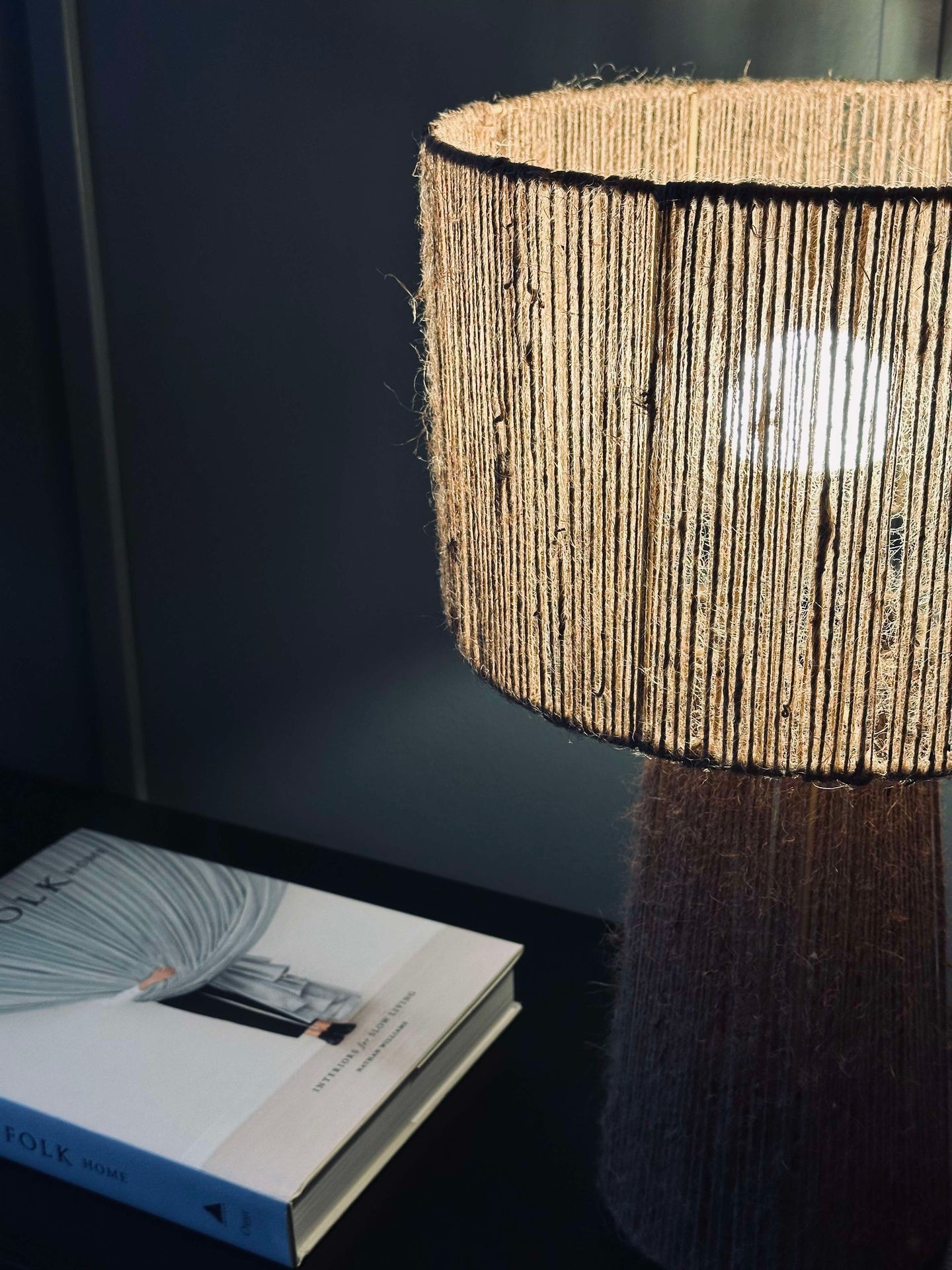 Tischlampe Jute