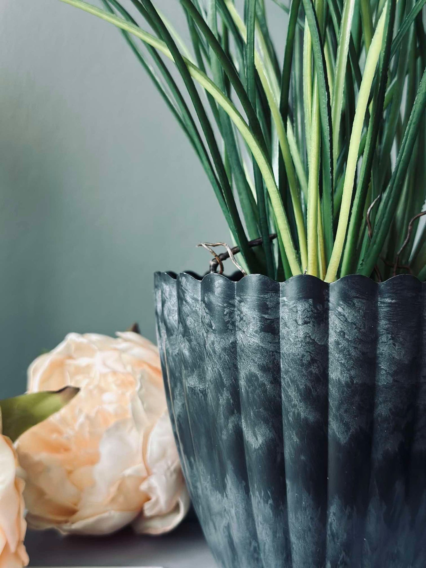 Kräutertopf in Stone-Betonoptik - Klein
