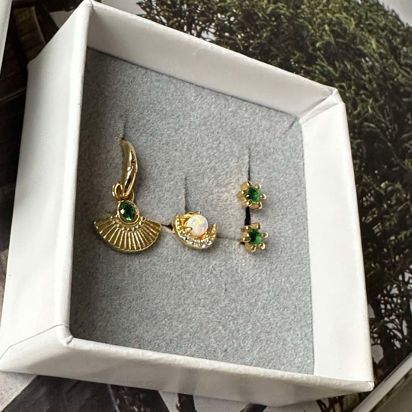 Mix box TULISA mit 4 Ohrringen - Sterling-Silber